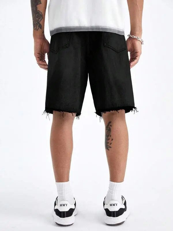 Jean Kurusu x Rumi Vintage RAW washed Shorts Jorts jeans ripped Size US 37 - 2 Thumbnail