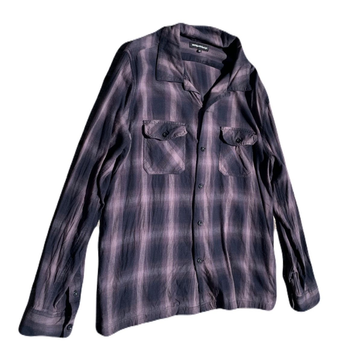 If Six Was Nine 2000s Semanticdesign Vkei Dark-tone Plaid Shirts Y2K Gyaruo Size US M / EU 48-50 / 2 - 3 Thumbnail