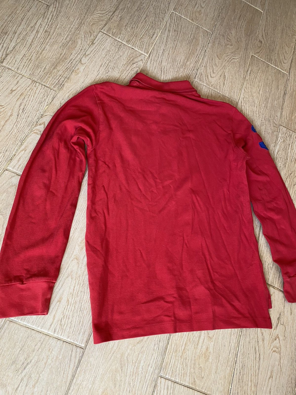 Polo Ralph Lauren × Vintage Polo Ralph Lauren distressed rugby sweatshirt Size US S / EU 44-46 / 1 - 9 Thumbnail