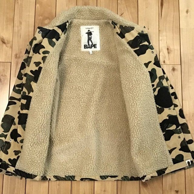 Bape × Nigo 🔥Vintage🔥 BAPE camo Corduroy Boa Jacket a bathing ape NIGO Size US S / EU 44-46 / 1 - 2 Thumbnail