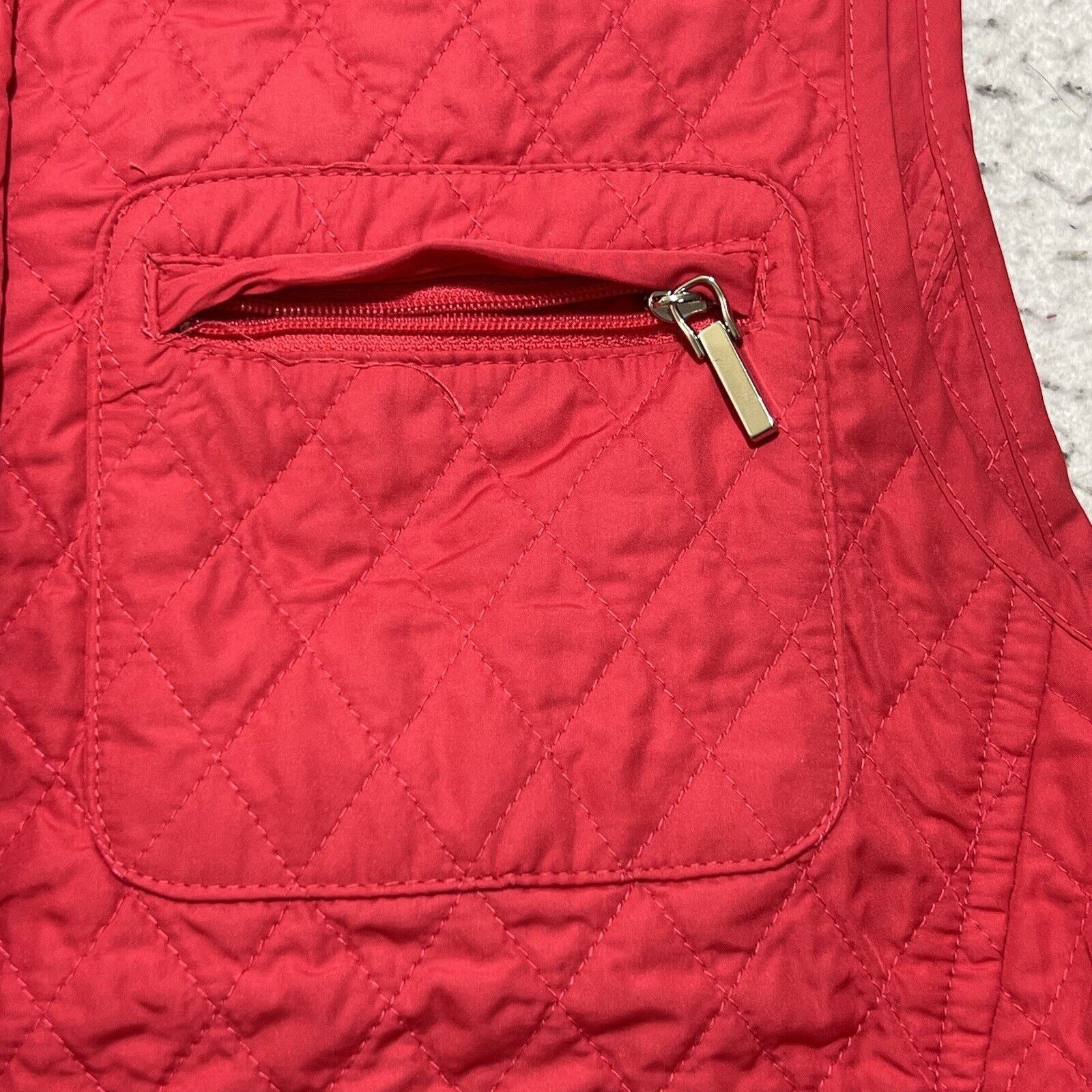 Other Talbots Quilted Full Zip Vest Lightweight Hot Pink Jacket Size S / US 4 / IT 40 - 6 Thumbnail