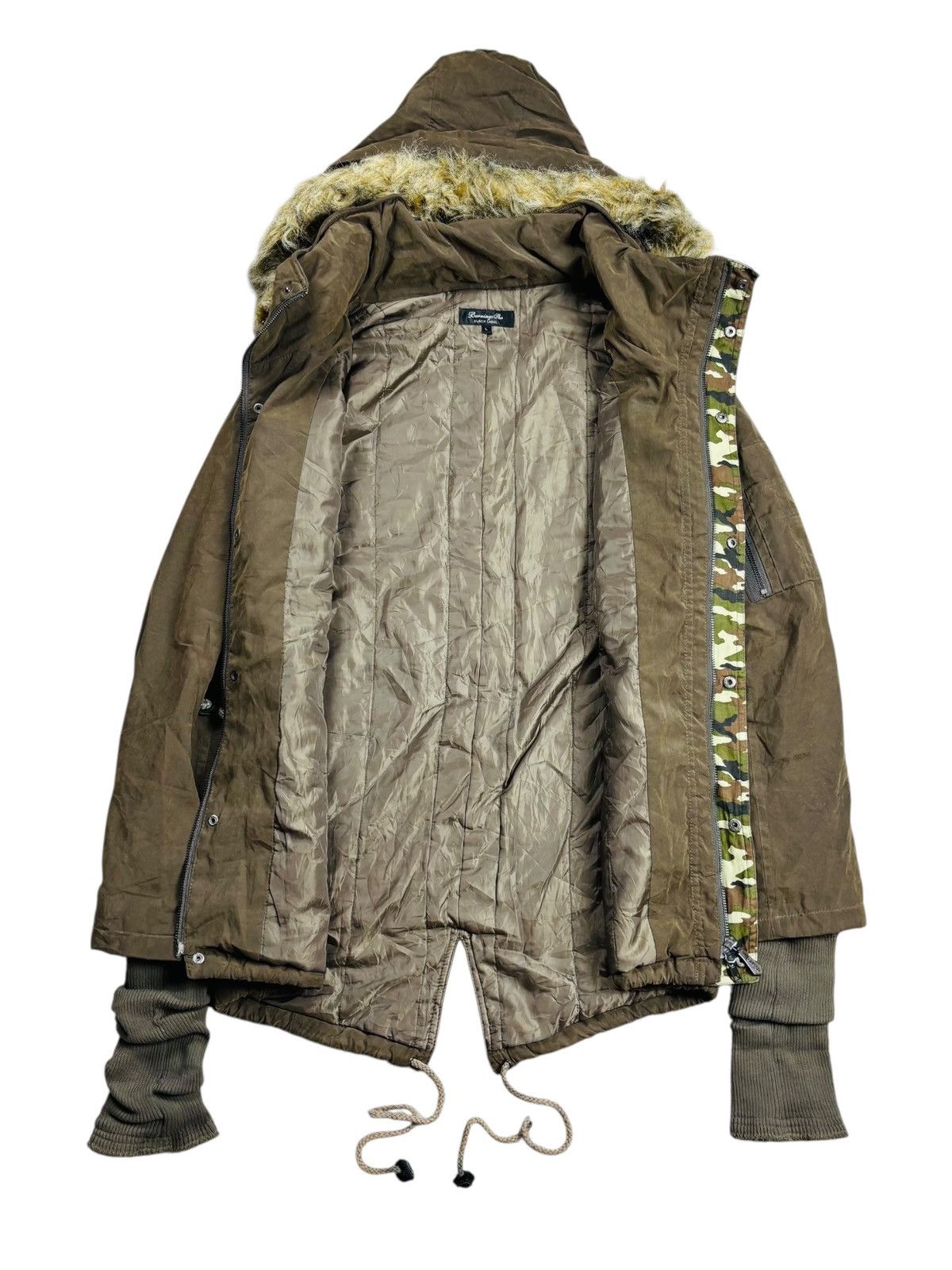 GOA 2000s Berning Sho - Apocalypse Style Fur Hoodie Jacket Size US M / EU 48-50 / 2 - 2 Thumbnail