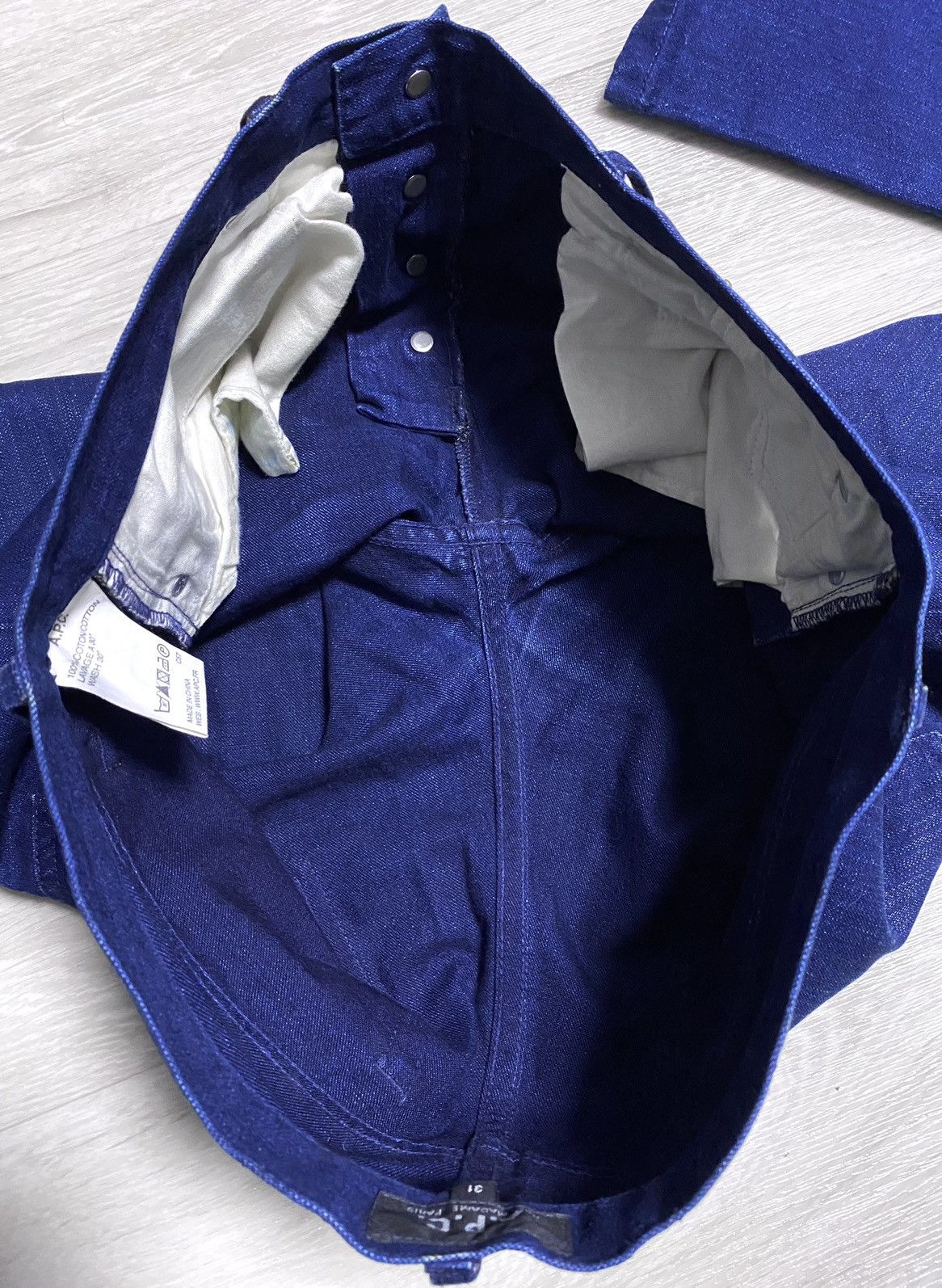 A.P.C. A.P.C. Rue Madame Paris Blue Cotton Jeans Denim Slim Fit Size US 31 - 22 Thumbnail