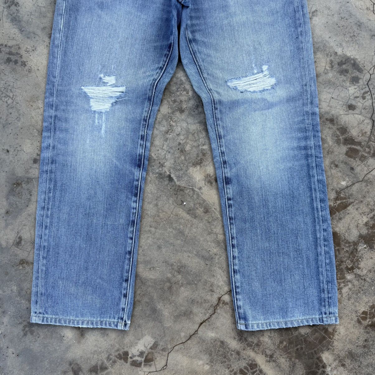 Japanese Brand × Jean × Vintage VINTAGE JAPANESE FADED RIPPED JEAN PANTS Size US 36 / EU 52 - 3 Thumbnail