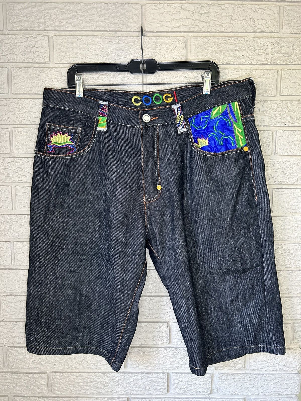 Coogi Vintage Coogi Embroidered Baggy Denim Shorts Rare Size US 38 / EU 54 - 5 Thumbnail