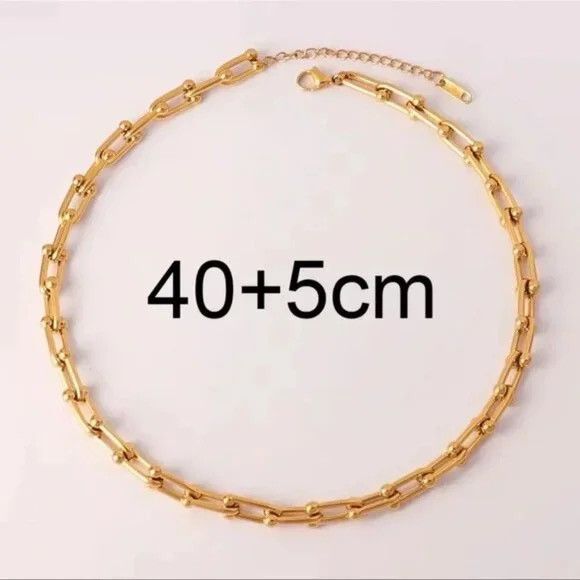 Other Gold Link STAINLESS STEEL Waterproof Necklace Size ONE SIZE - 2 Thumbnail