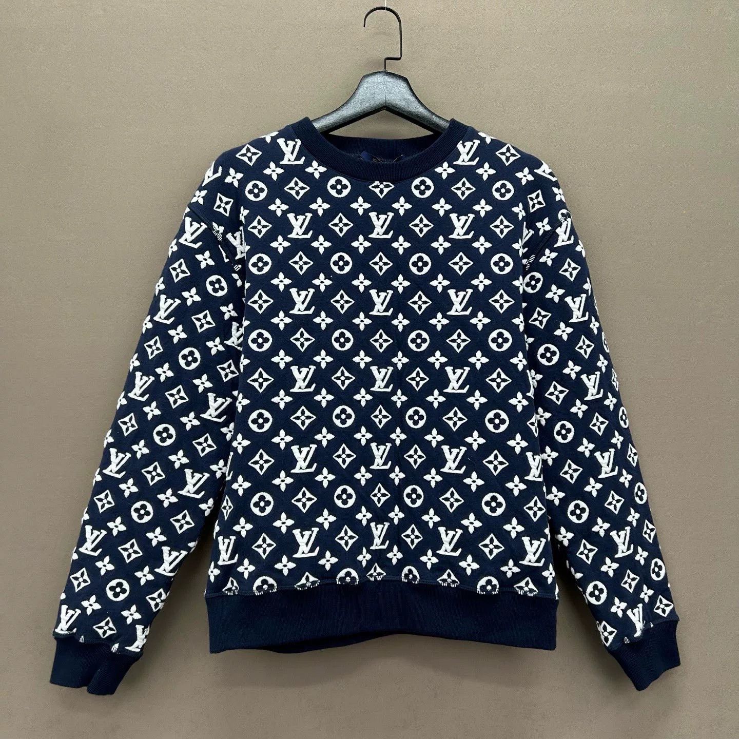 Louis Vuitton Louis Vuitton Blue Logo Print Sweatshirt Size US XS / EU 42 / 0 - 1 Thumbnail
