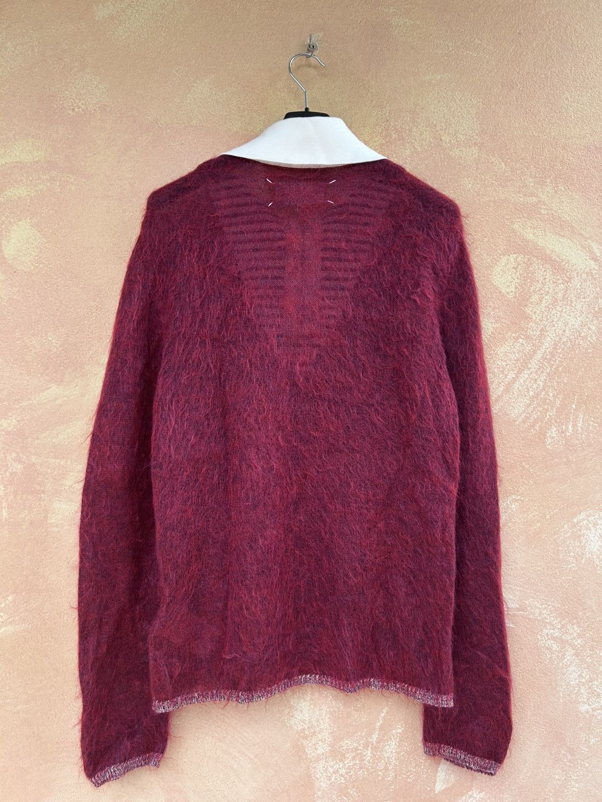 Maison Margiela RED wool stripe zip sweater knit for Men S rick owens NEW Size US S / EU 44-46 / 1 - 6 Thumbnail