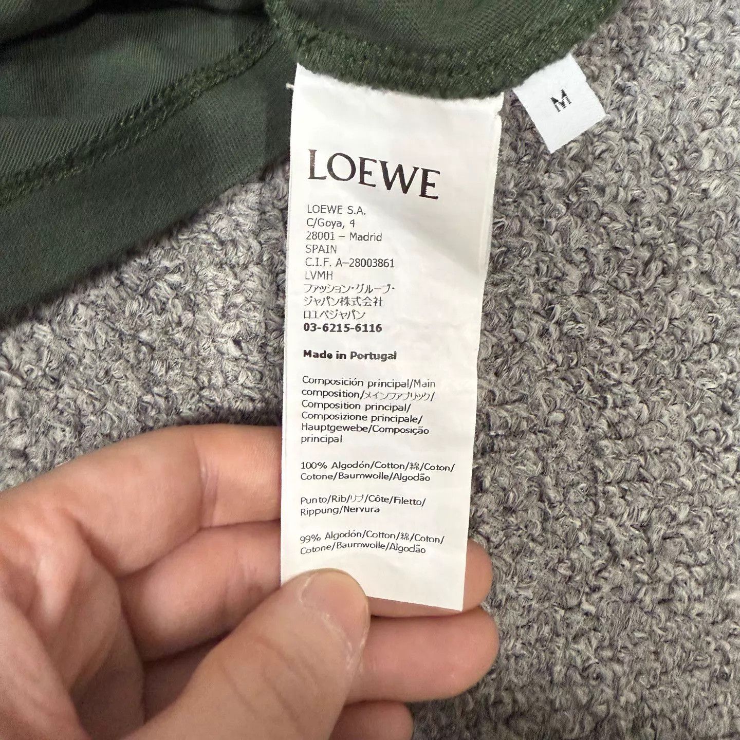 Loewe Loewe Suna Fujita x Deep Green Panda Logo T-shirt M New Size US M / EU 48-50 / 2 - 4 Thumbnail