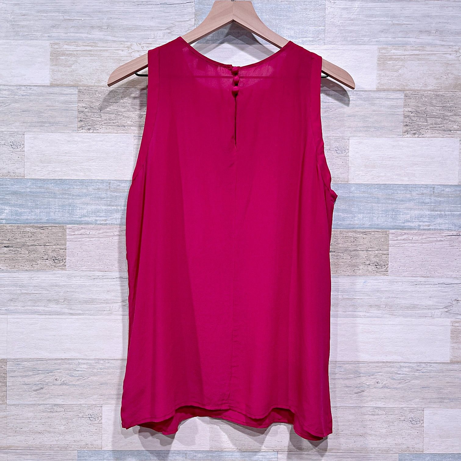 Other BANANA REPUBLIC 100% Silk Embroidered Tank Pink Womens Large Size L / US 10 / IT 46 - 4 Thumbnail