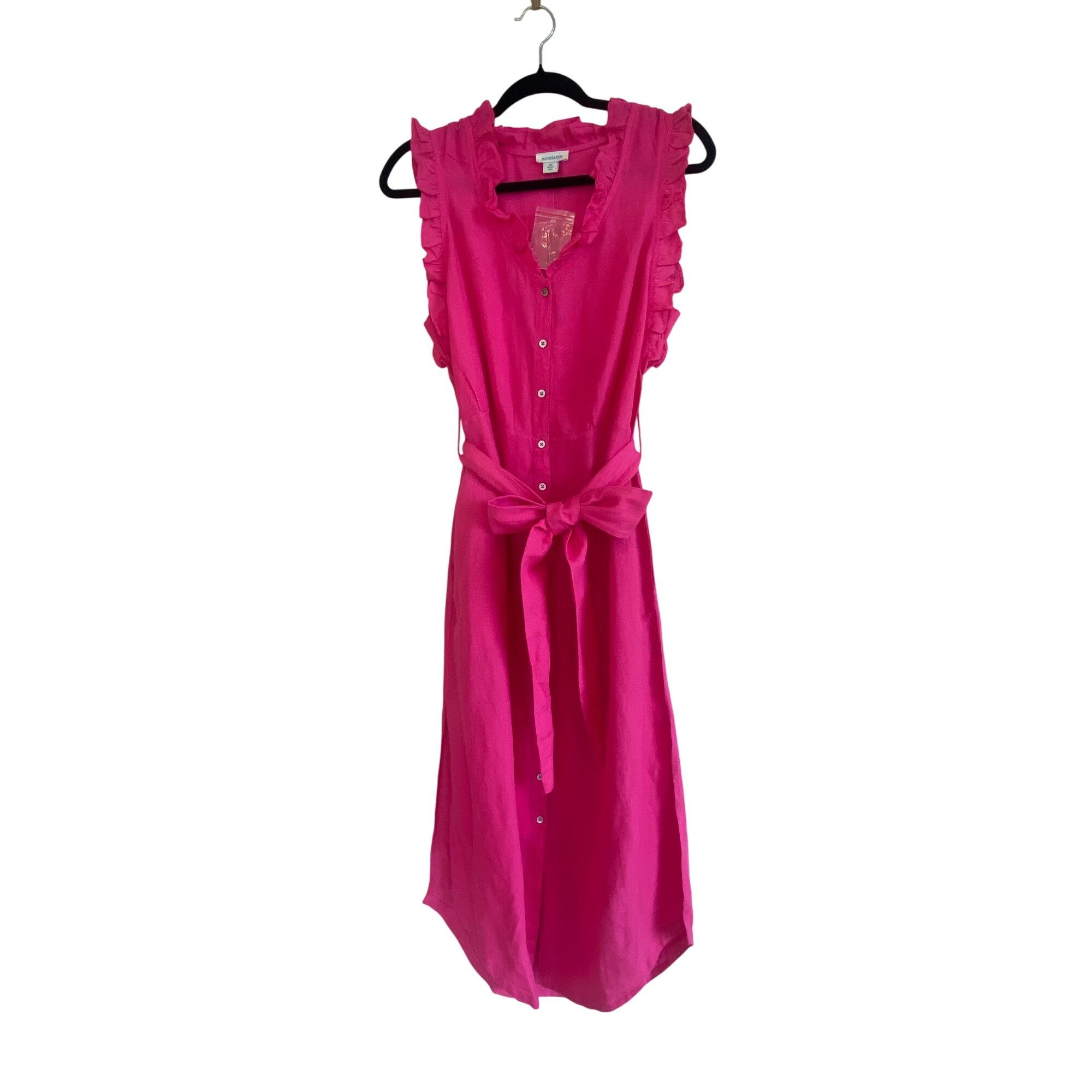 Designer NWT Sundance Catalog Antoniette Linen Dress Pink XS MSRP$148 Size XS / US 0-2 / IT 36-38 - 8 Thumbnail