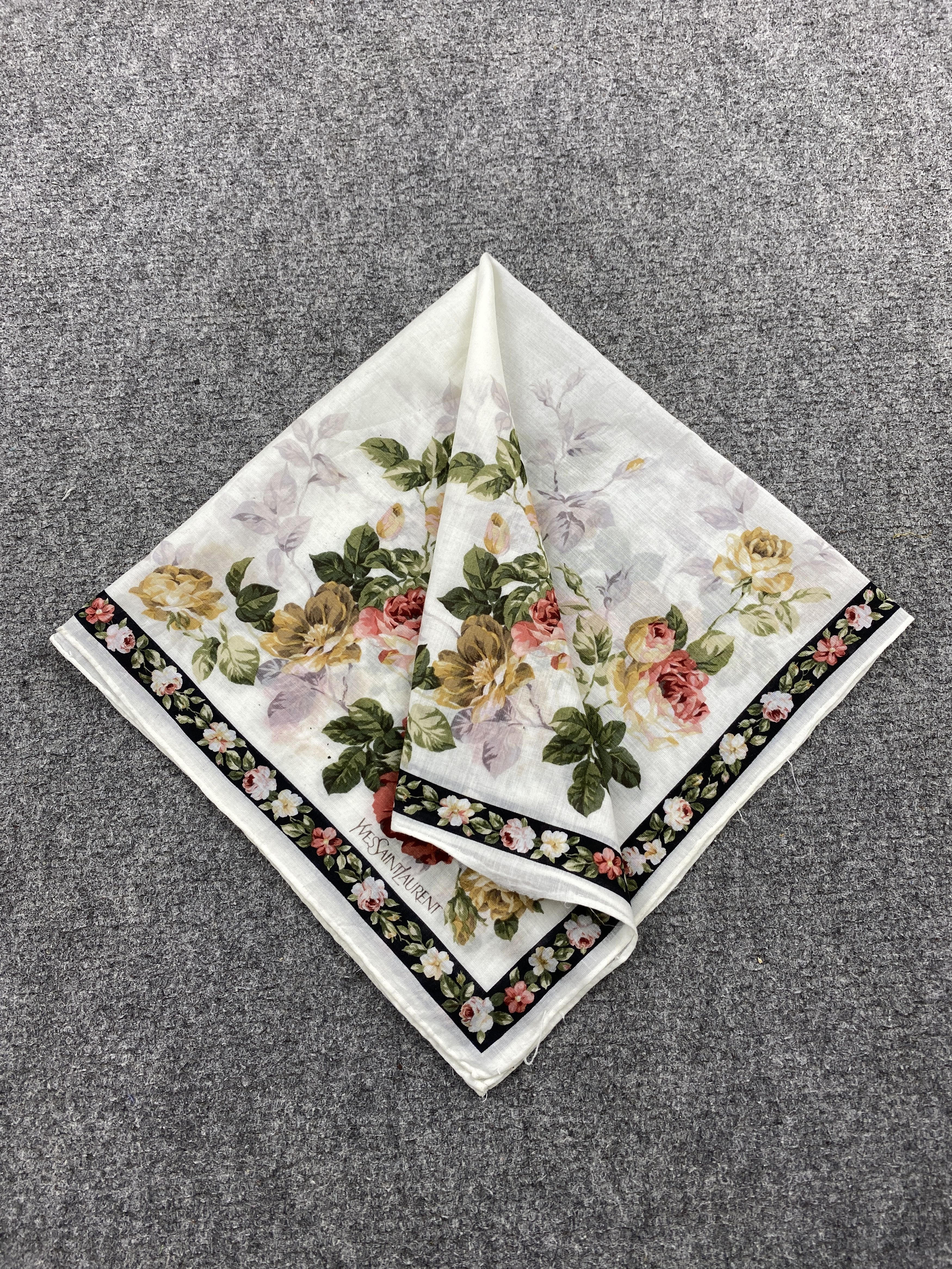 Yves Saint Laurent Yves Saint Laurent Handkerchief / Neckerchief HKC1121 Size ONE SIZE - 3 Thumbnail
