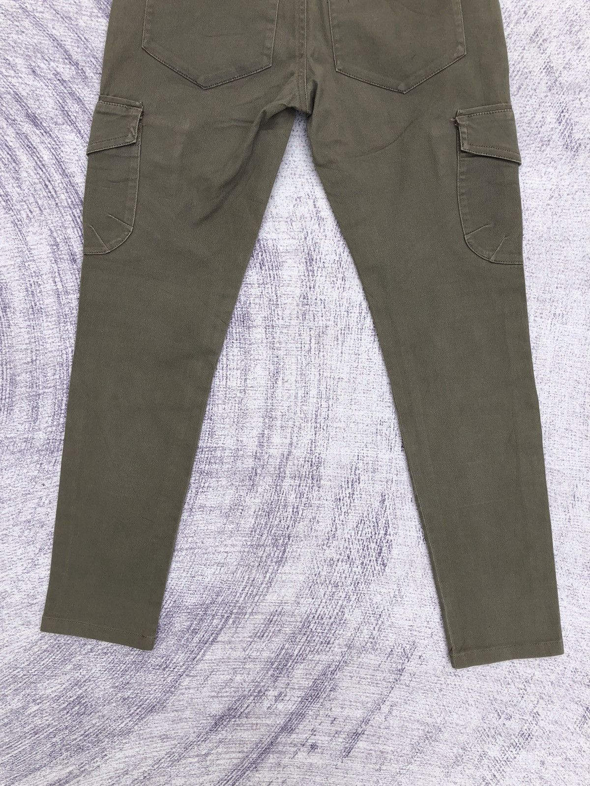 Japanese Brand × Olive Cargo Pants Olive Reflect Multipocket Tactical Utility Size US 27 - 9 Thumbnail
