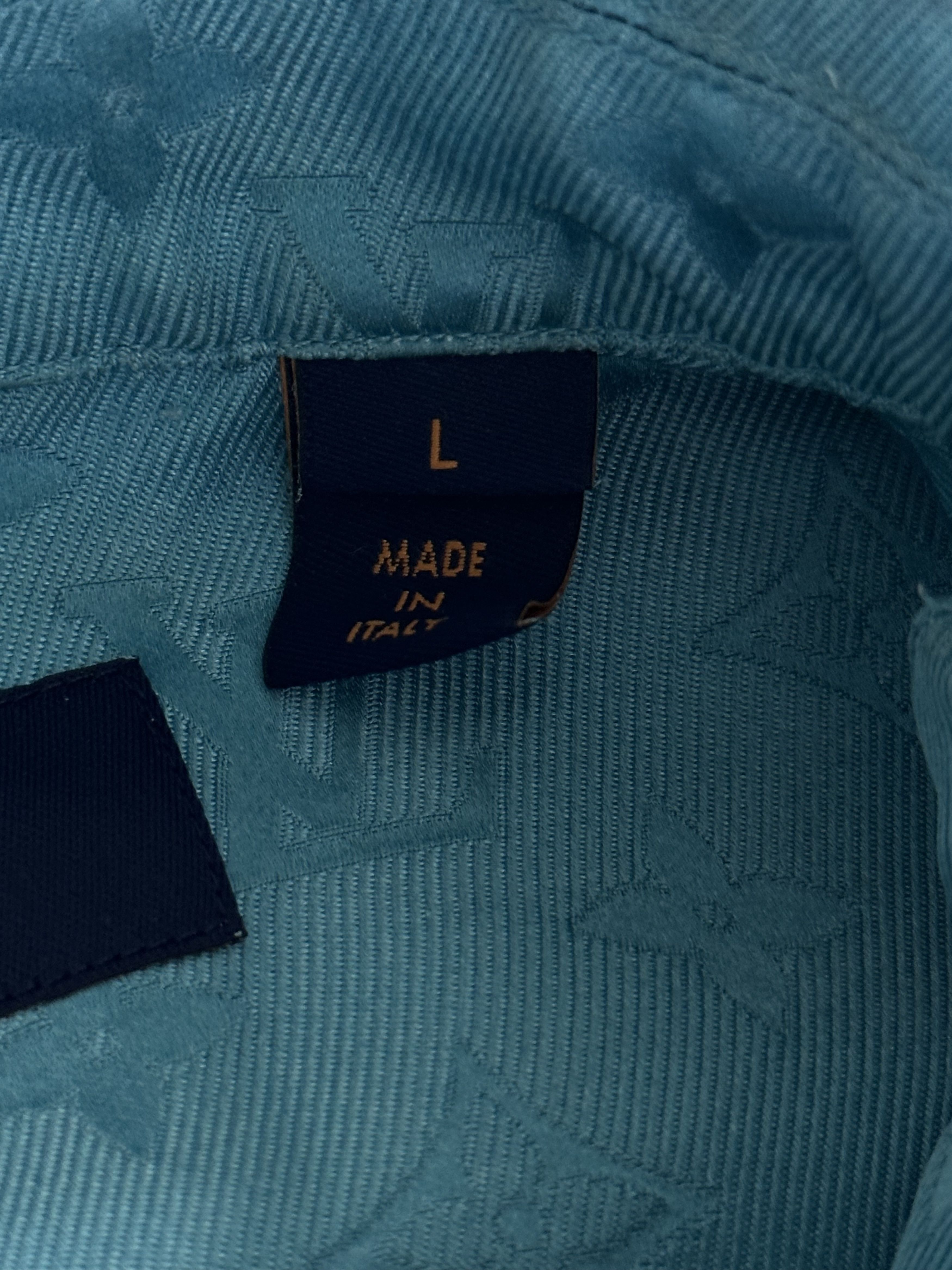 Louis Vuitton Louis Vuitton Yayoi Kusama Blue Faces Monogram Silk Shirt Size US L / EU 52-54 / 3 - 4 Thumbnail