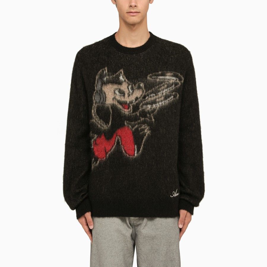 image of Amiri O1D2Blof0124 Sweater In Black, Men's (Size Medium)