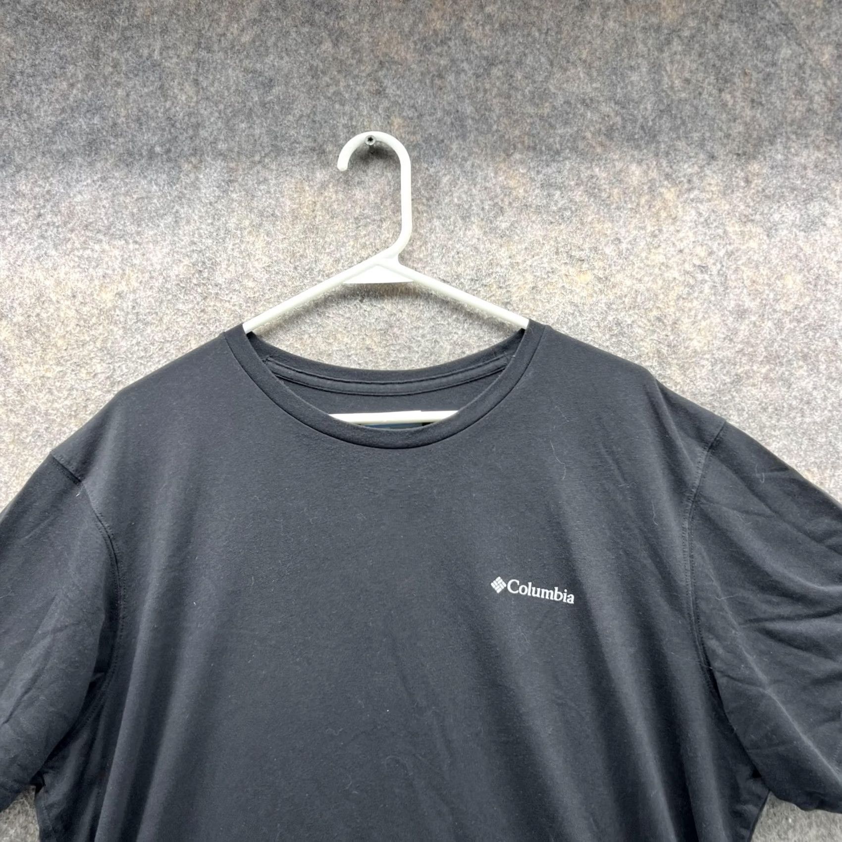 Logo 7 Columbia Shirt Men XL Black Short Sleeve Crew Neck Omni Wick Logo T-Shirt Size US XL / EU 56 / 4 - 2 Thumbnail