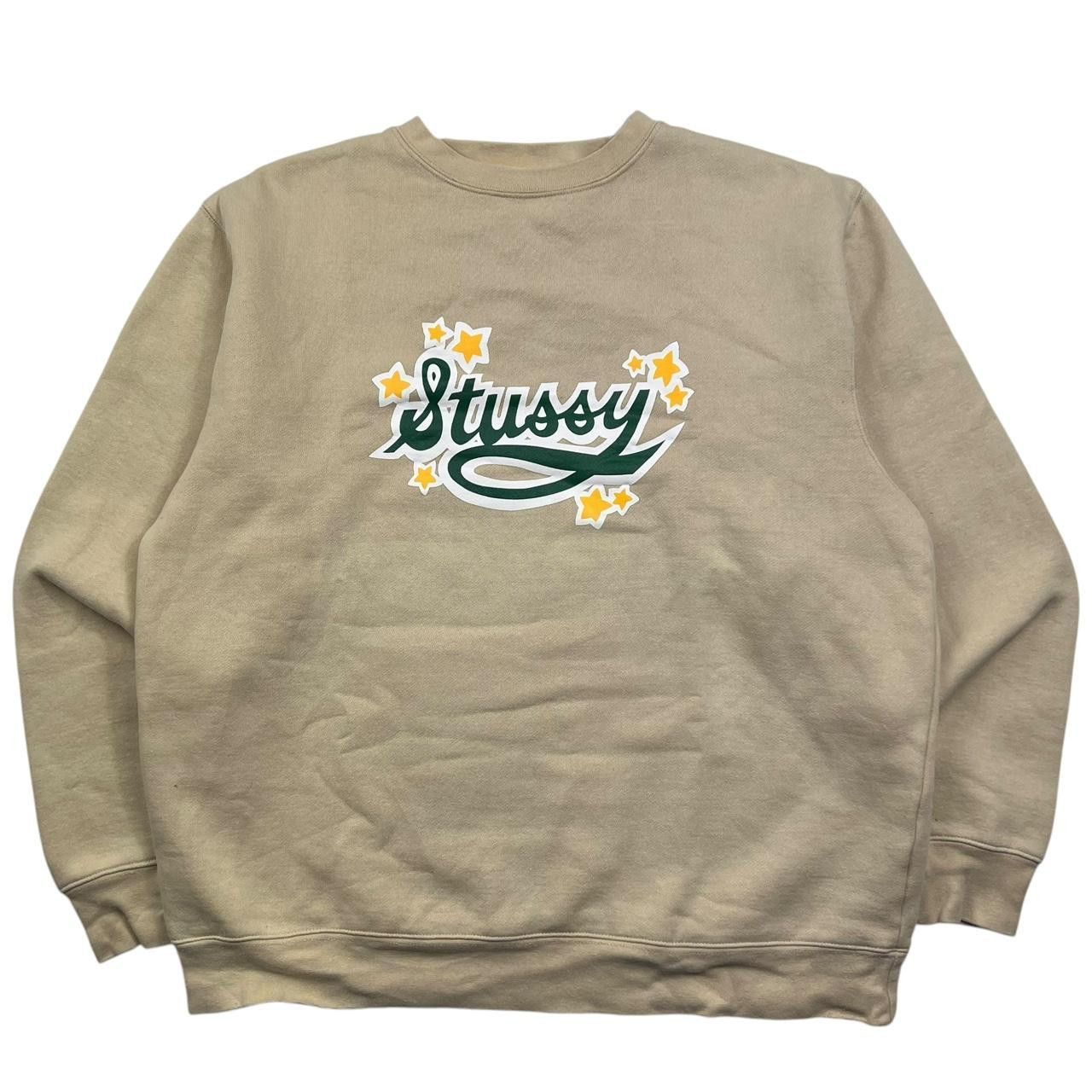 Stussy Vintage 2000s Stussy Sweatshirt Cream - Large Size US L / EU 52-54 / 3 - 1 Thumbnail