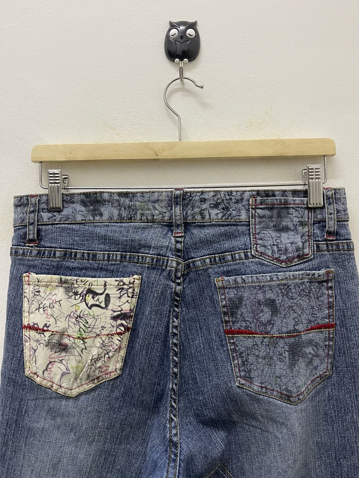 Japanese Brand Rare Vintage ROMABLUE Multi-Pockets Flare Bootcut Fancy Size US 29 - 18 Thumbnail
