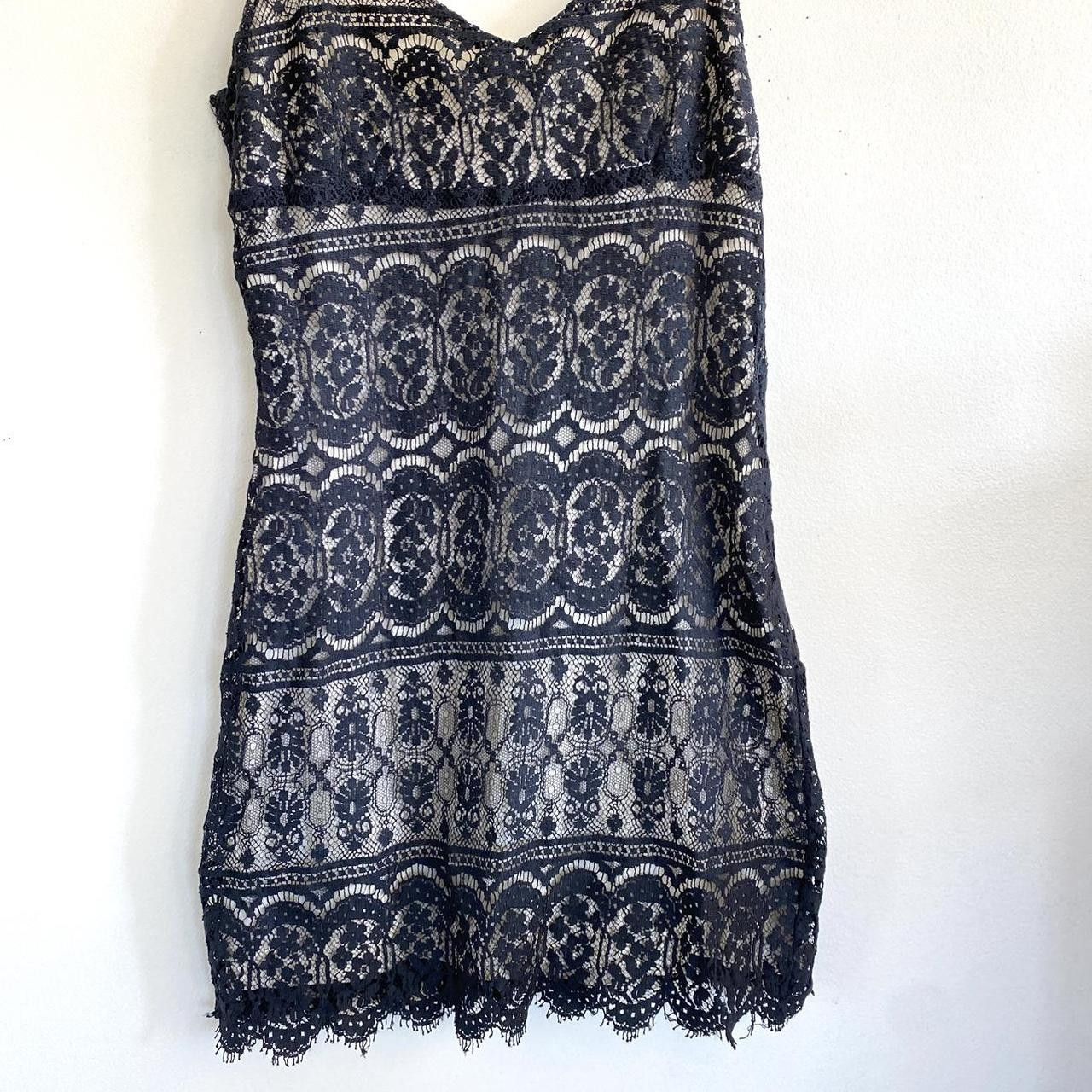 Bebe BEBE BLACK MINI 2000S LACE VINTAGE DRESS WOMENS SIZE SMALL Size S / US 4 / IT 40 - 2 Thumbnail