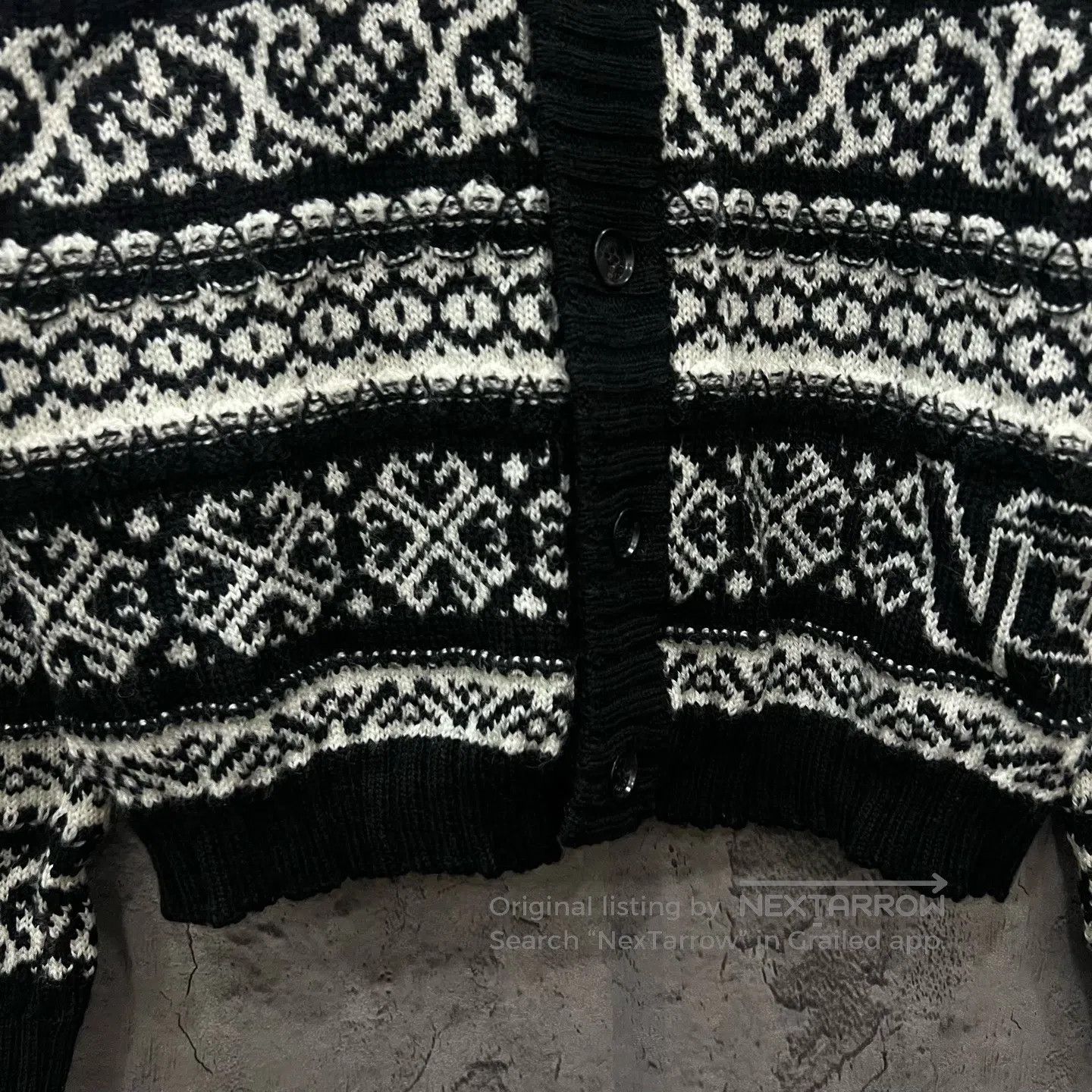 Versace Versace Black and White Knit Cardigan Sweater| Size US M / EU 48-50 / 2 - 2 Thumbnail