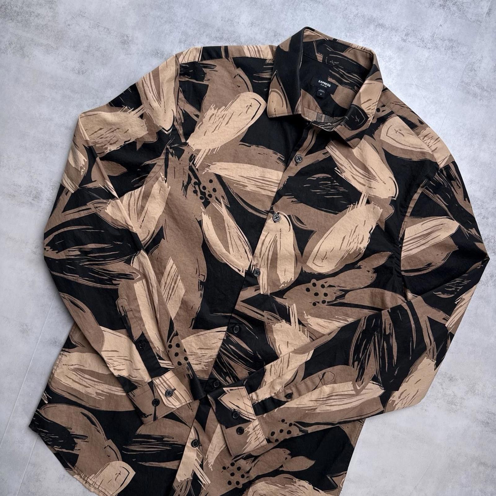 Express Y2K Express 00s Button Up Long sleeve leopard print shirt Size US S / EU 44-46 / 1 - 3 Thumbnail