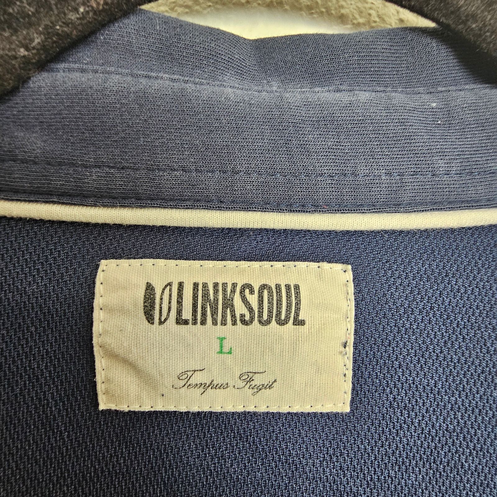 Other Linksoul Polo Shirt Pullover Long Sleeve Top Navy Blue Men L Size US L / EU 52-54 / 3 - 6 Thumbnail