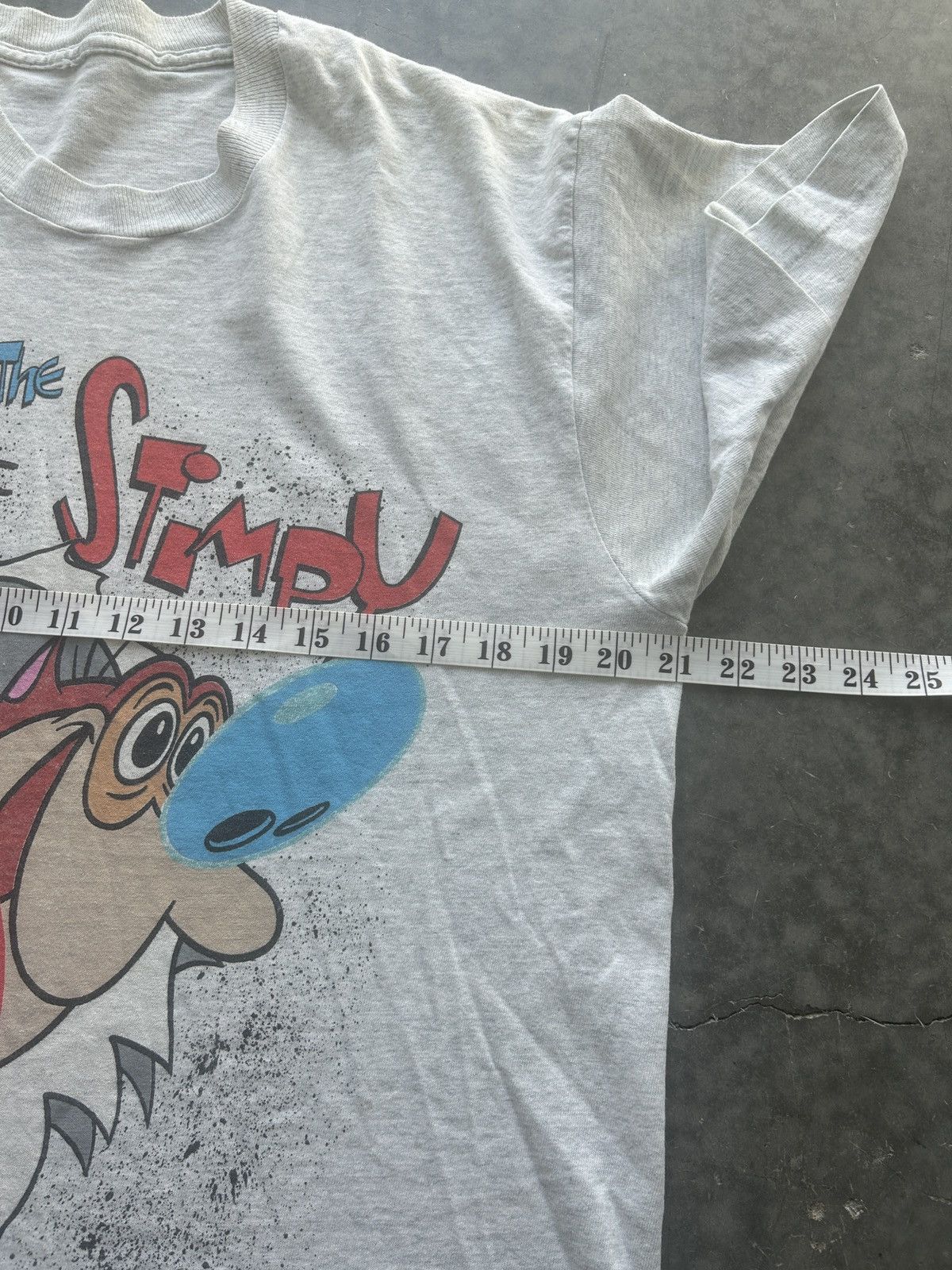 Nickelodeon × Vintage Vintage 1991 Ren and Stimpy Show Graphic Tee Size US L / EU 52-54 / 3 - 9 Thumbnail