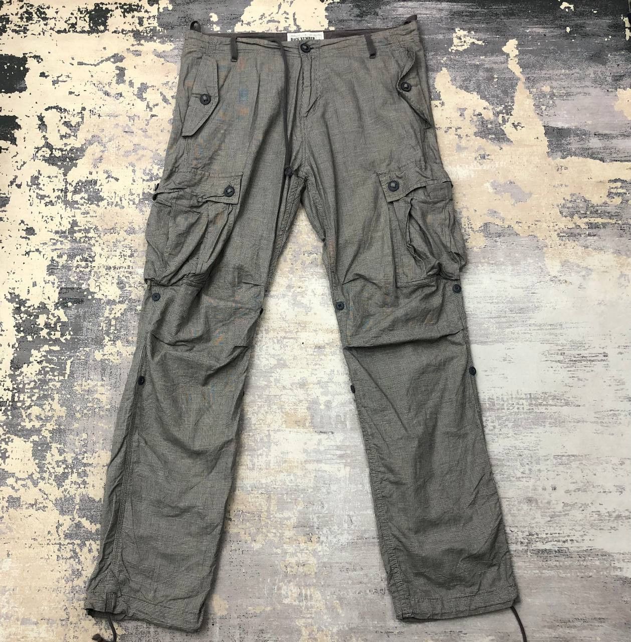 Japanese Brand P418 JAPAN BACK NUMBER CARGO PANTS Size US 37 - 1 Thumbnail