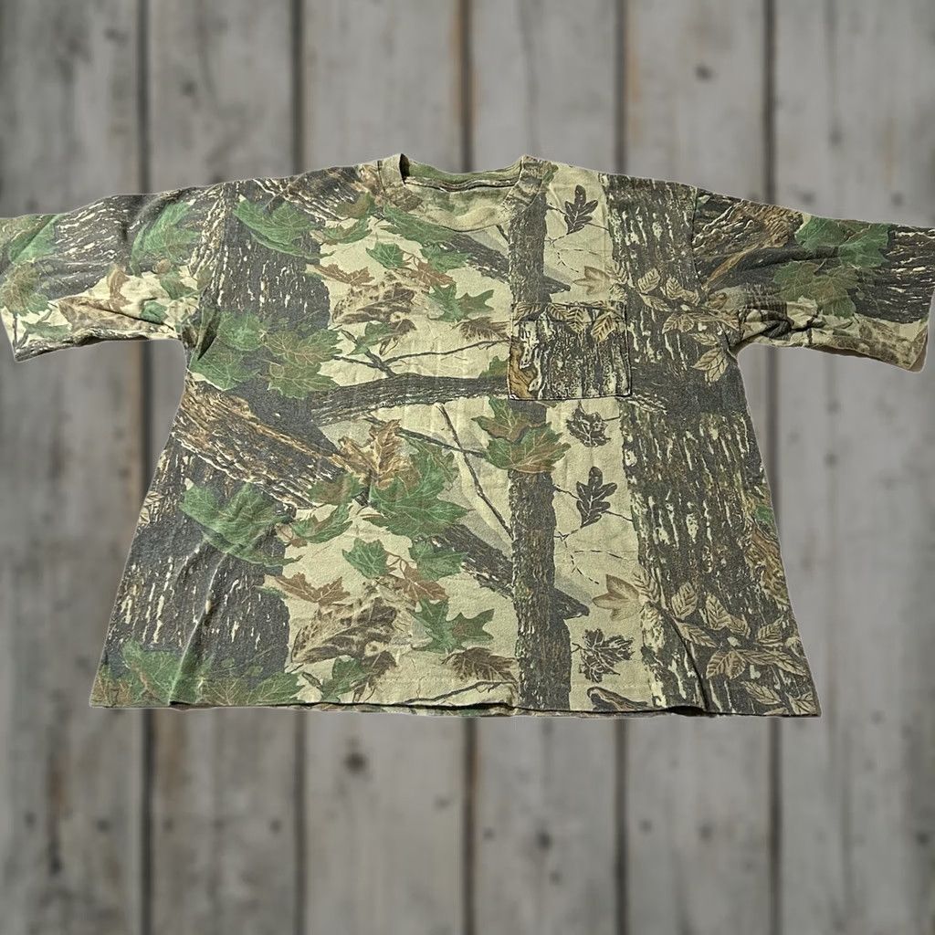 Realtree VINTAGE Realtree Camo Pocket Shirt Size Boxy Large L Brown 90s Men Shirt Size US L / EU 52-54 / 3 - 1 Thumbnail