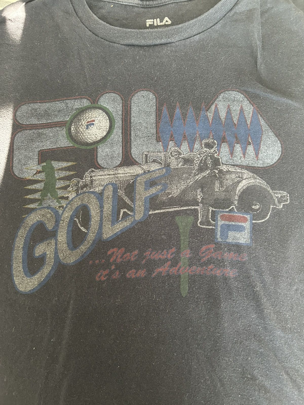Fila Vintage Fila “Golf Adventure” Graphic Tee – Navy Size US L / EU 52-54 / 3 - 2 Thumbnail