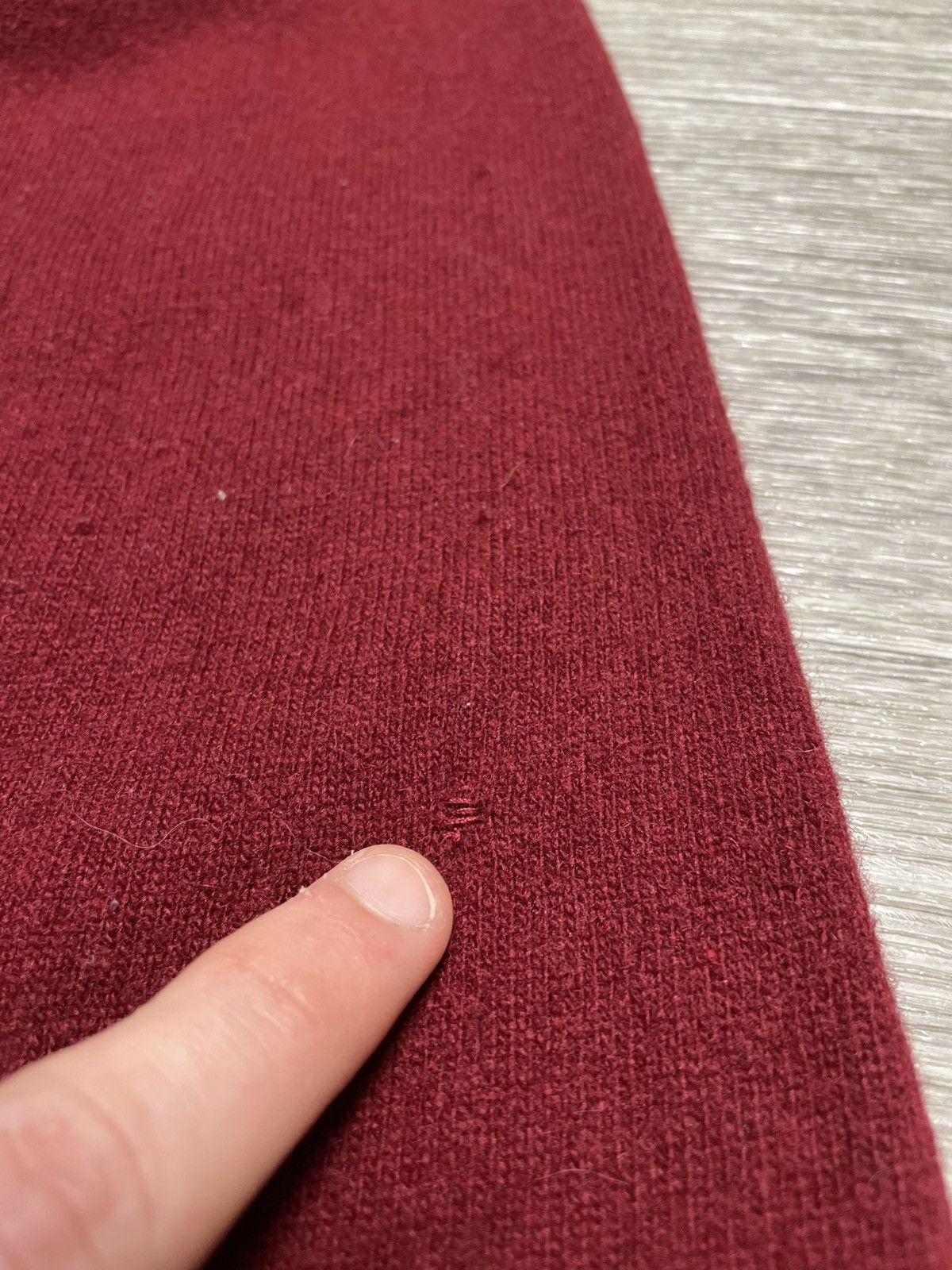 Lacoste Vintage Lacoste Burgundy Lambswool Sweater Size US XL / EU 56 / 4 - 20 Thumbnail