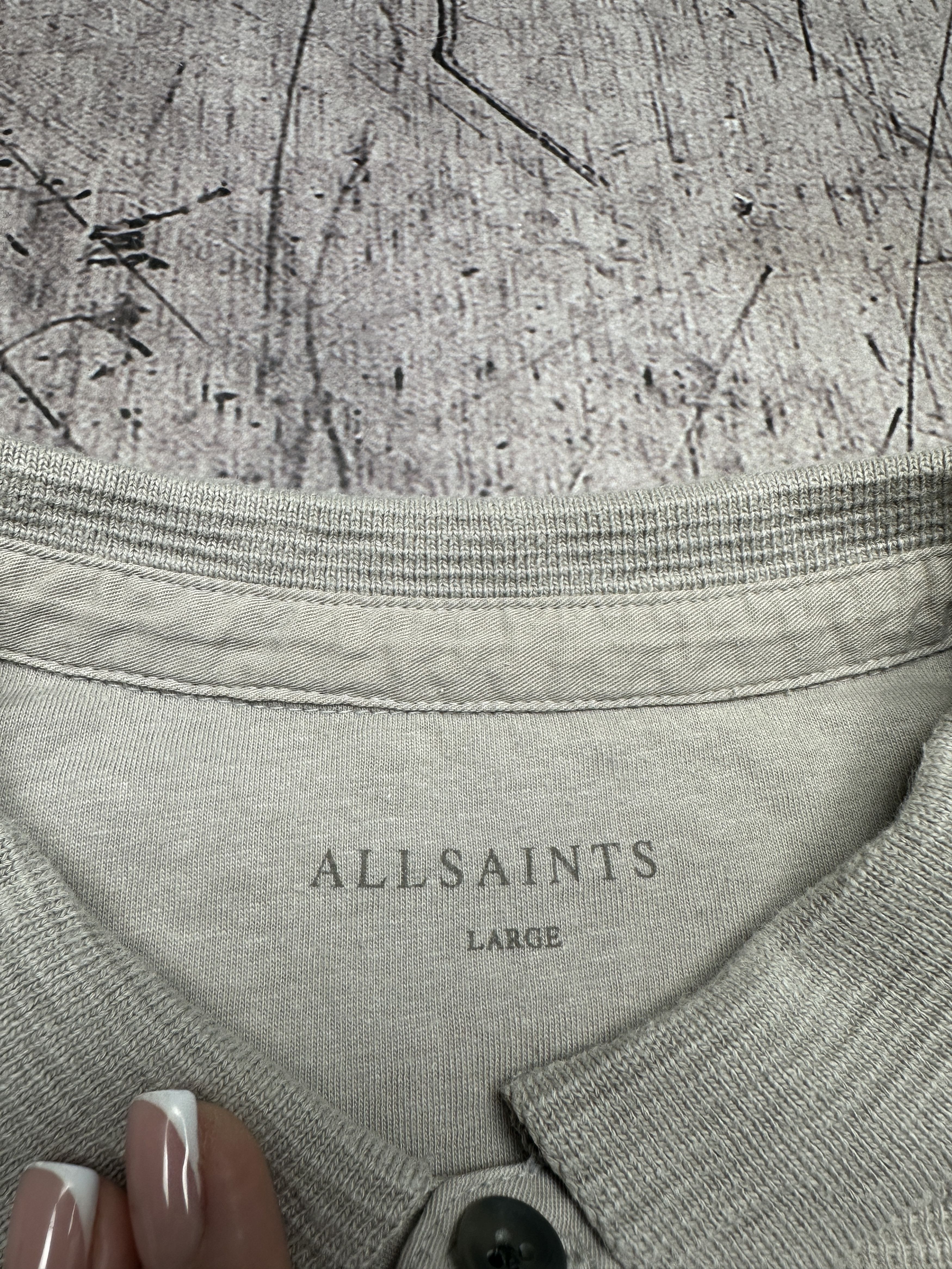Allsaints Allsaints Mens Clash Long Sleeve Polo Shirt Size US L / EU 52-54 / 3 - 4 Thumbnail