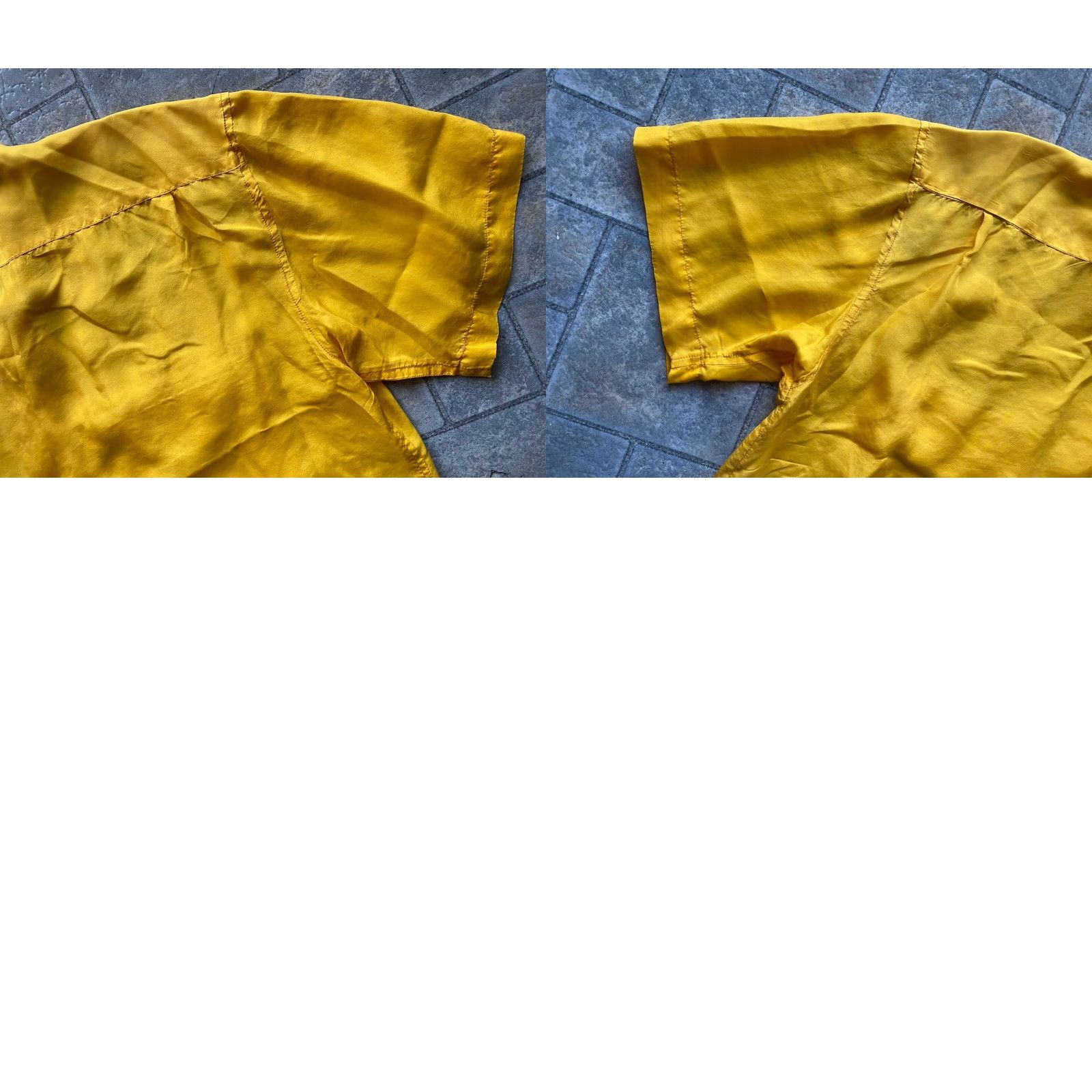 Vintage BUMP Shirt Button-Up Silk Yellow L Mens Short Sleeve 100% Authentic Style Bump Button Shirt Size US L / EU 52-54 / 3 - 9 Thumbnail
