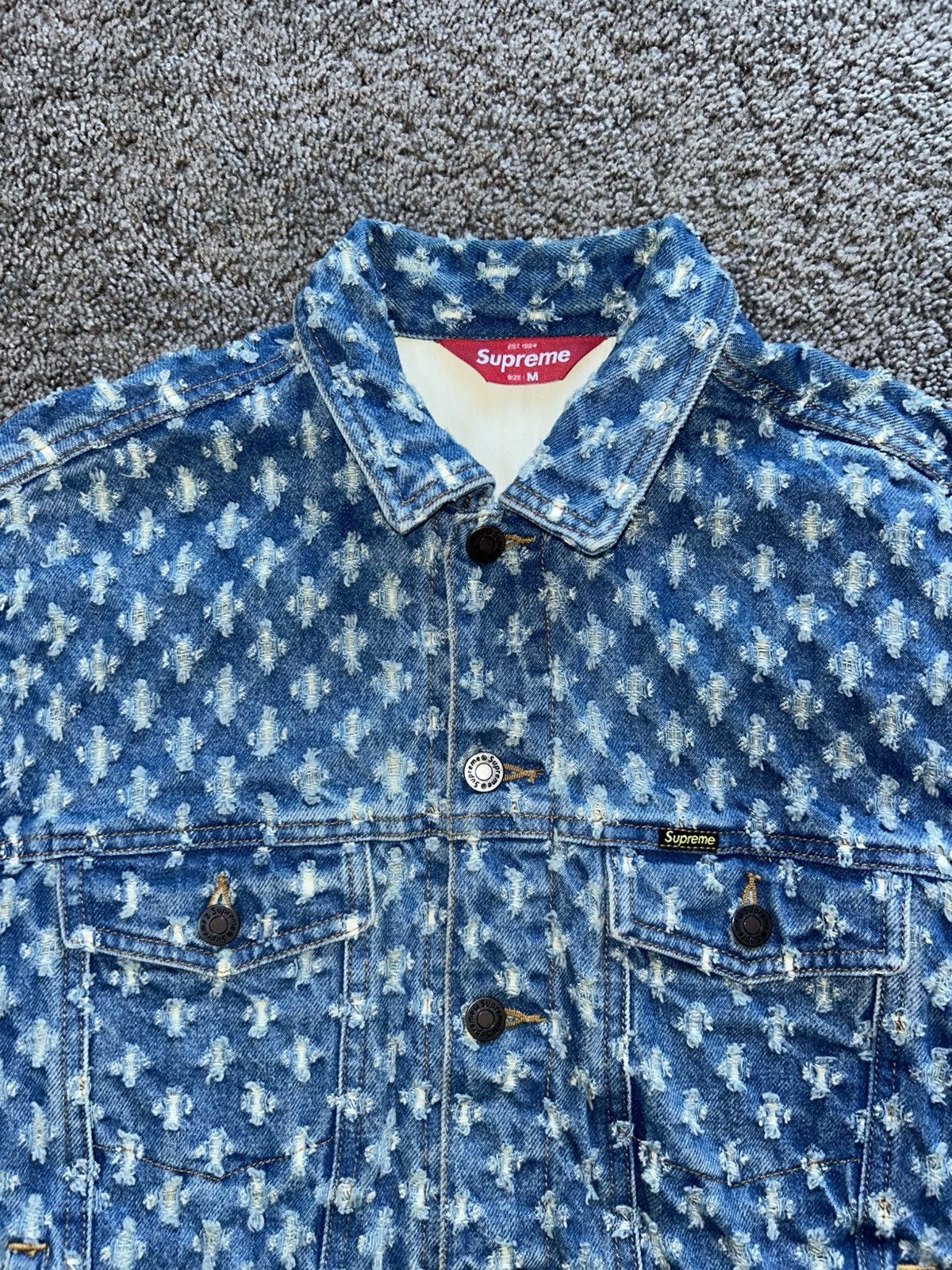 Supreme Supreme Hole Punch Trucker Jacket Size US M / EU 48-50 / 2 - 7 Thumbnail