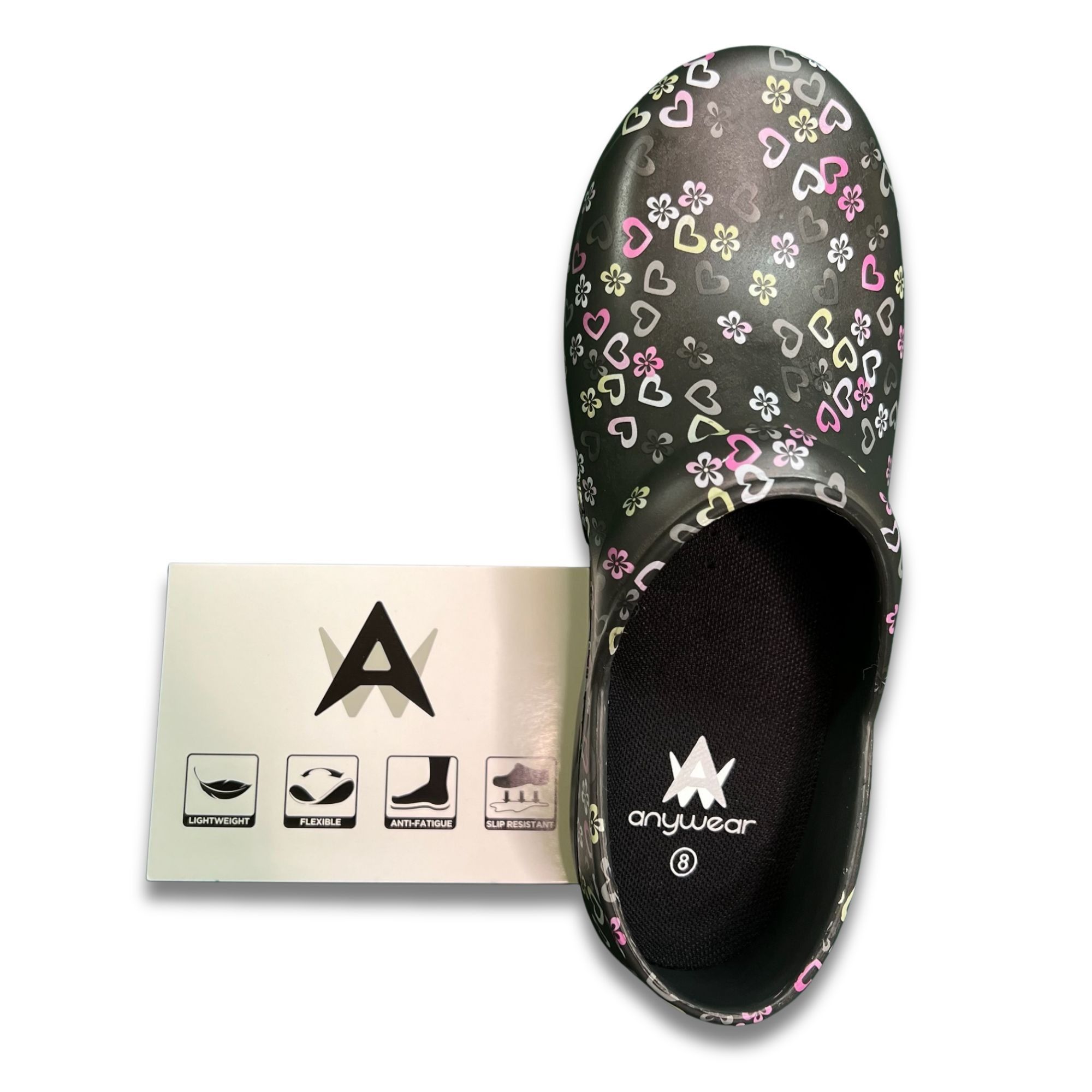 Other ANYWEAR Lucky In Love Womens Lightweight Slip-Resistant Clog Size US 8 / IT 38 - 5 Thumbnail