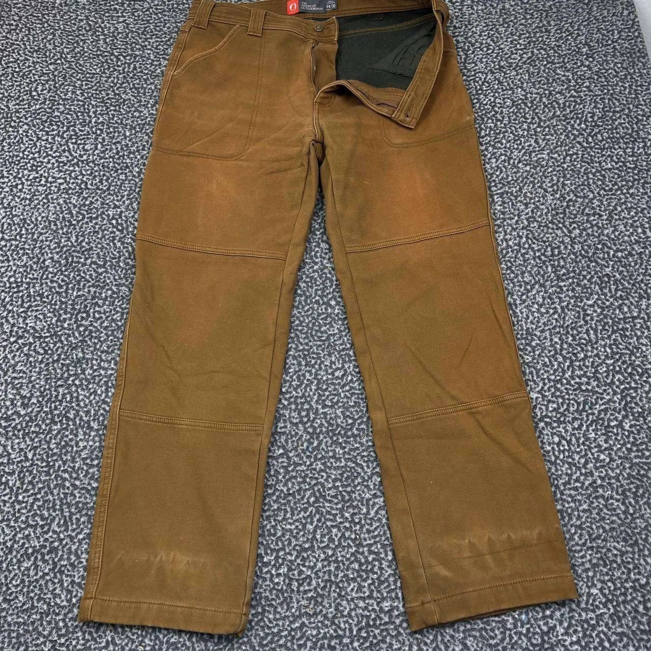 Other The American Outdoorsman Pants Men 34x32 Grid Fleece Pockets Size US 34 / EU 50 - 1 Thumbnail