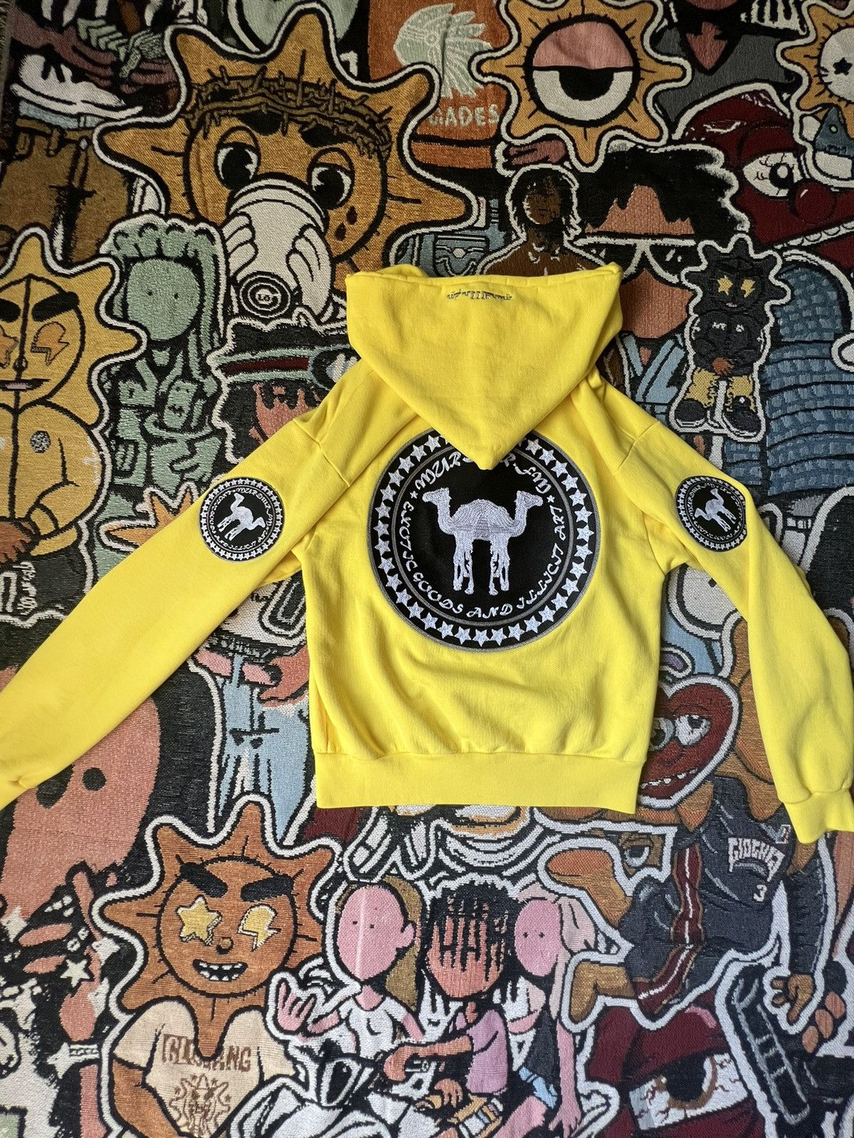 Designer × Japanese Brand × murd333r.fm Murd333r.Fm ‘🎫Yellow🎫’ (Swamp Angels) 🦟Hoodie Size US S / EU 44-46 / 1 - 12 Thumbnail