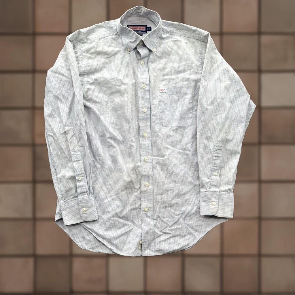 Vineyard Vines Vineyard Vines Murray Shirt Men Small Cotton Check Print Preppy Designer Shirt) Size US S / EU 44-46 / 1 - 1 Thumbnail
