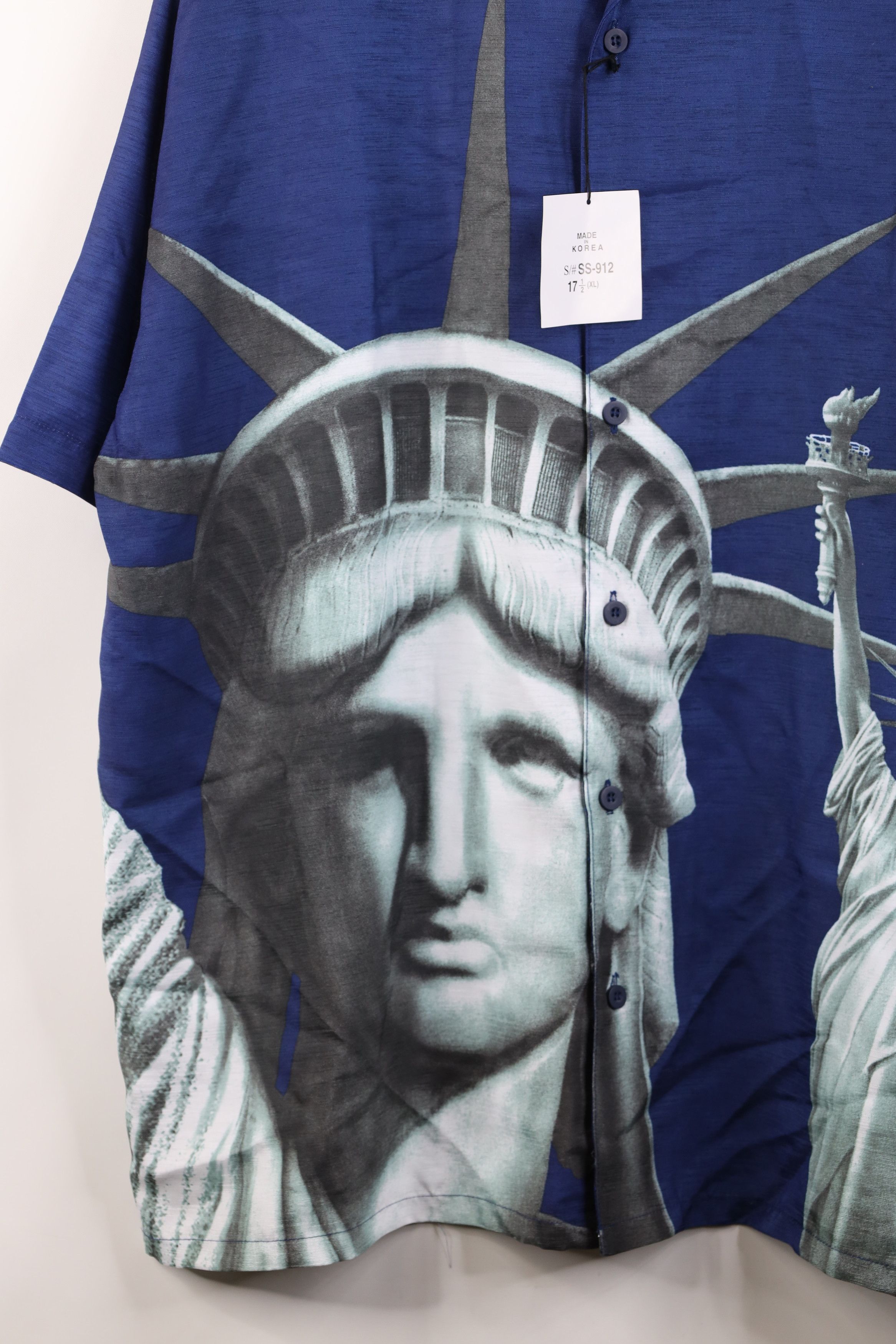Vintage Deadstock Vintage 90s Y2K Statue of Liberty Button Shirt Size US L / EU 52-54 / 3 - 5 Thumbnail