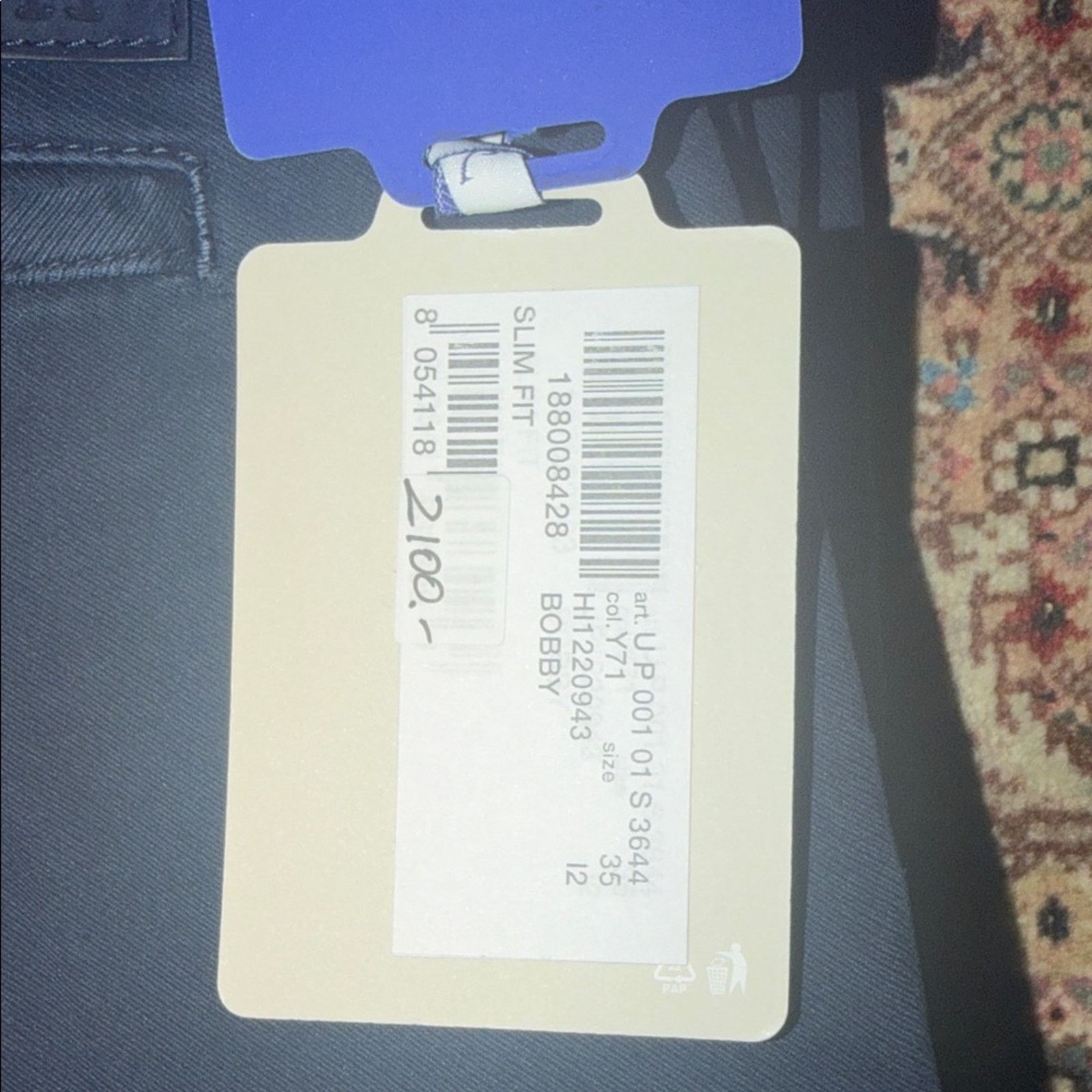 Jacob Cohen Jacob Cohen Dark Blue Trousers Men's Pants Size 35 Size US 35 - 2 Thumbnail