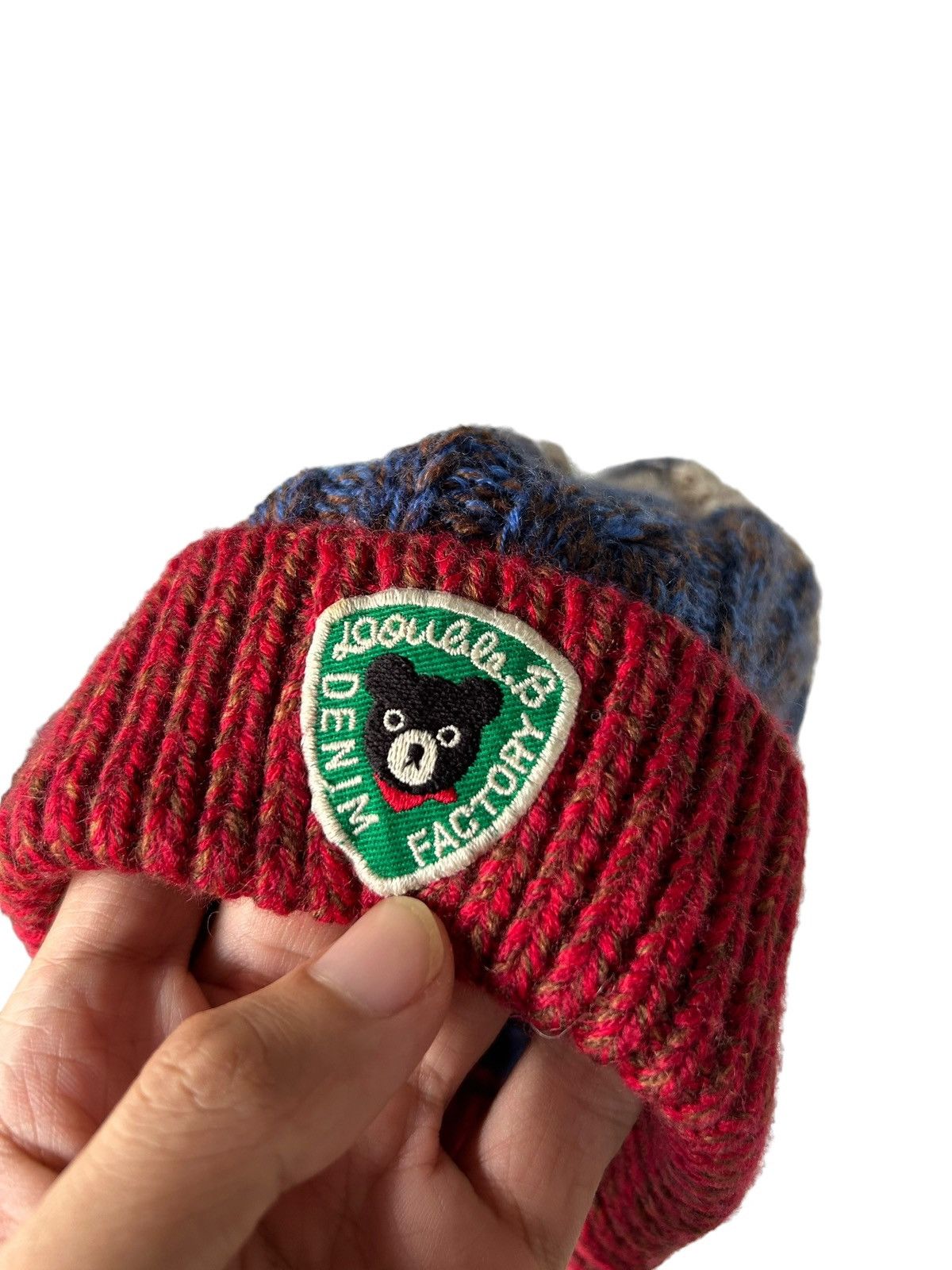 Japanese Brand × Kapital × Vintage Denim Factory Japanese Brand knitt Beanie Hats Size ONE SIZE - 5 Thumbnail