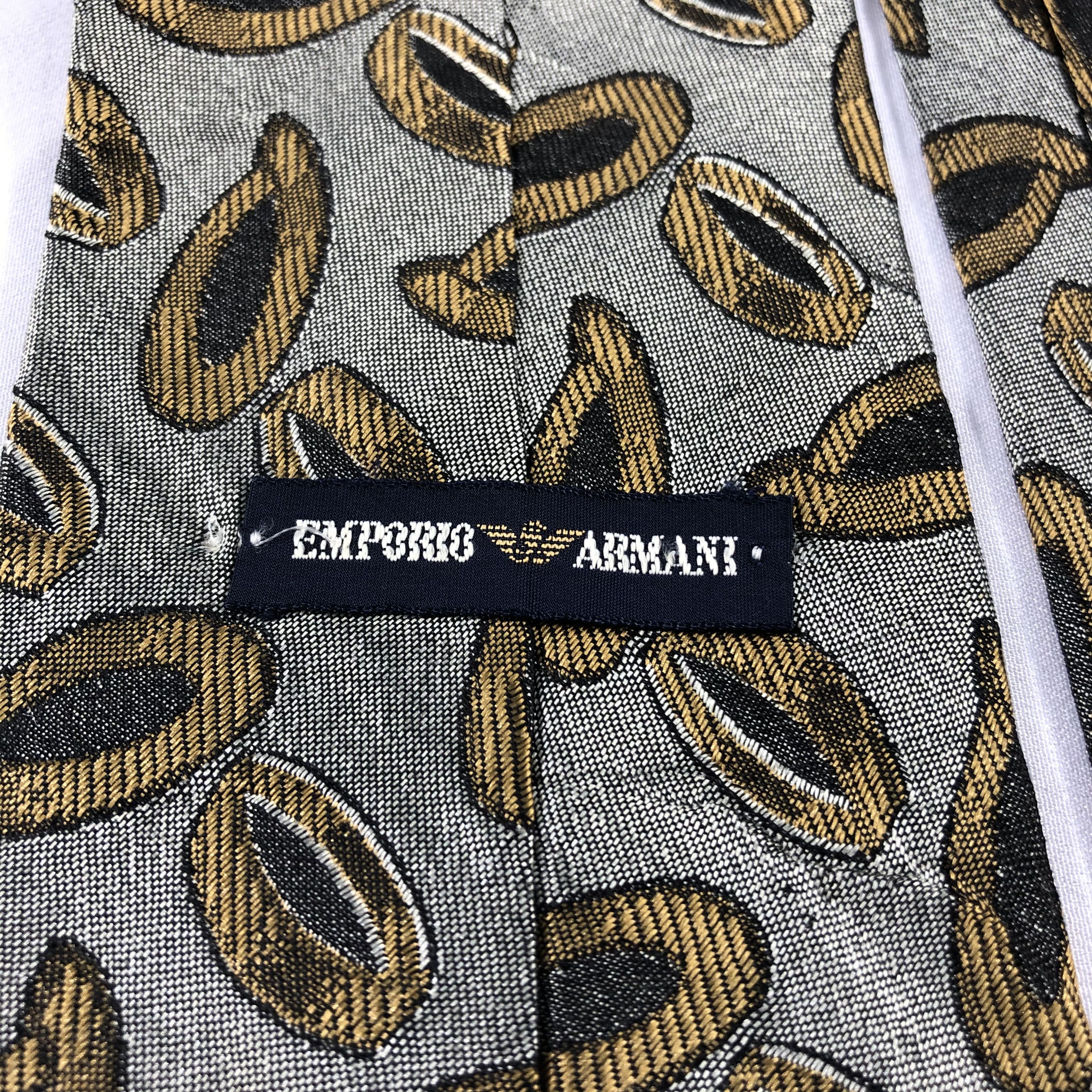 Emporio Armani × Vintage Emporio Armani Silk Neck Ties T110 Size ONE SIZE - 3 Thumbnail