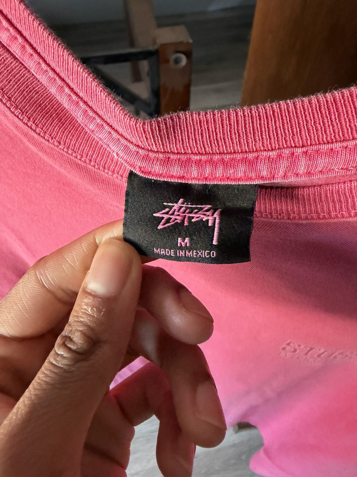 Stussy Pink Stussy skull long sleeve Size US M / EU 48-50 / 2 - 5 Thumbnail