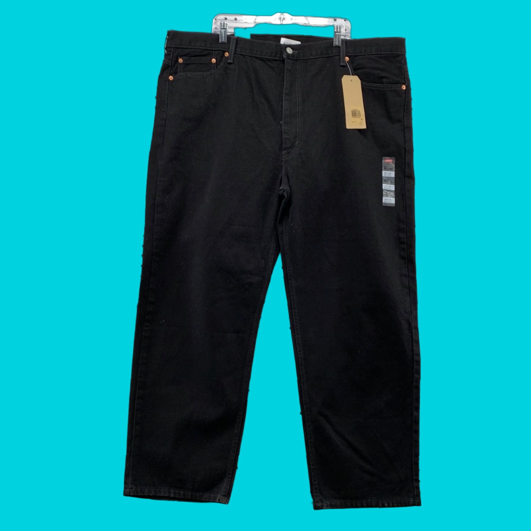 Levi's Levi's 550 Jeans Mens 48x32 Large Black Denim Relaxed Tapered Fit NWT Size US 32 / EU 48 - 1 Thumbnail