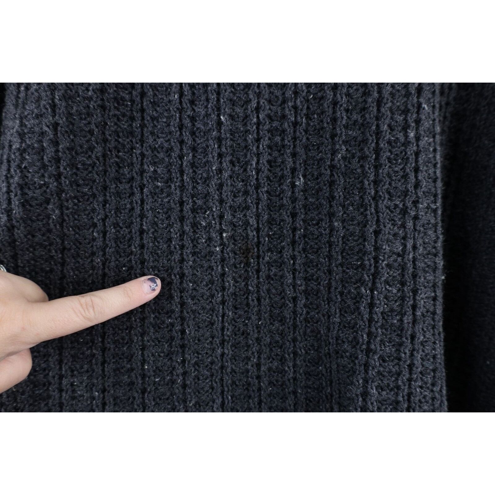 Vintage Vintage 90s Streetwear Blank Ribbed Knit Boxy Fit Sweater Size US L / EU 52-54 / 3 - 4 Thumbnail