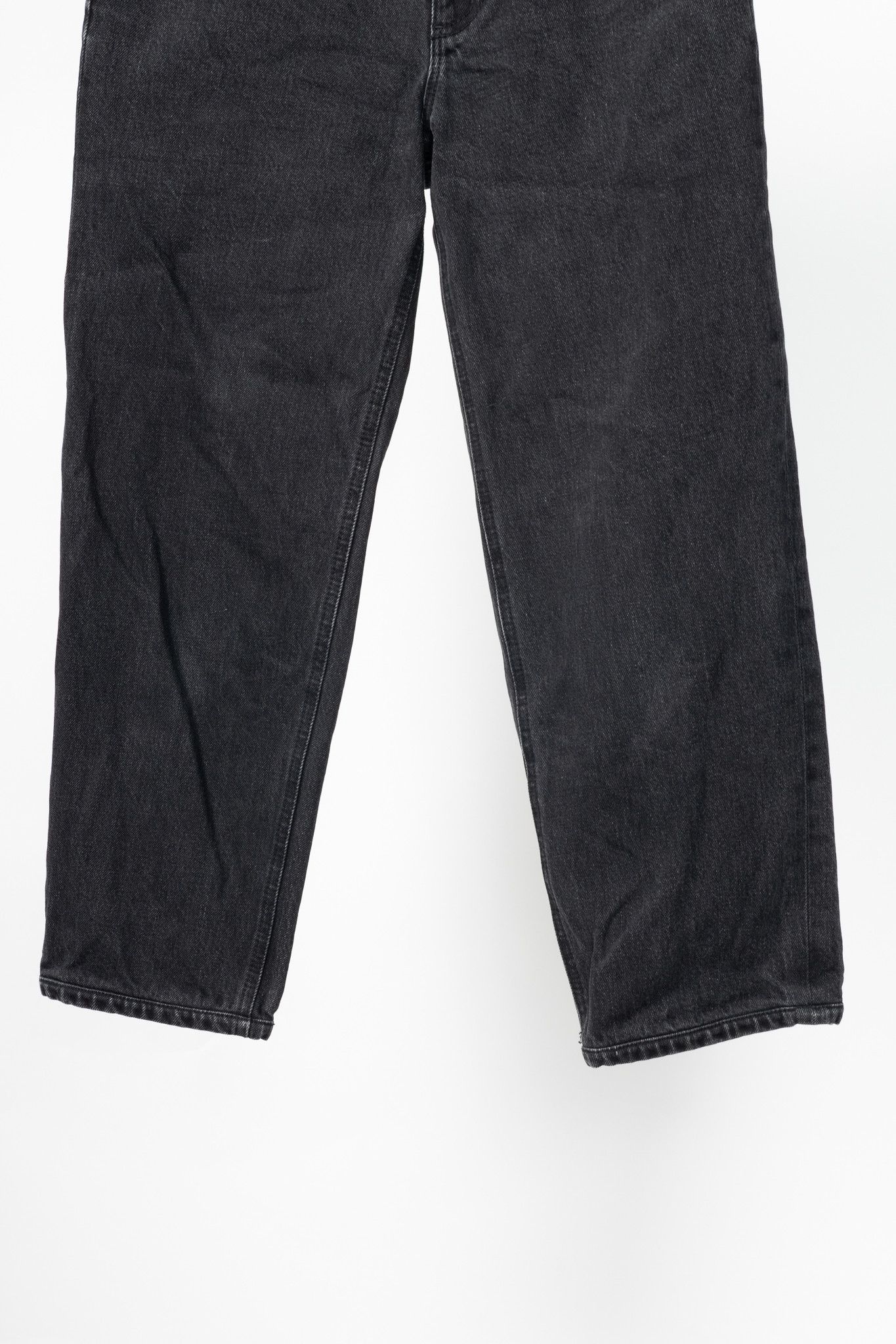Tibi Tibi Newman Black Denim Frayed-Waist Jeans Size 25" / US 0 / IT 36 - 6 Thumbnail