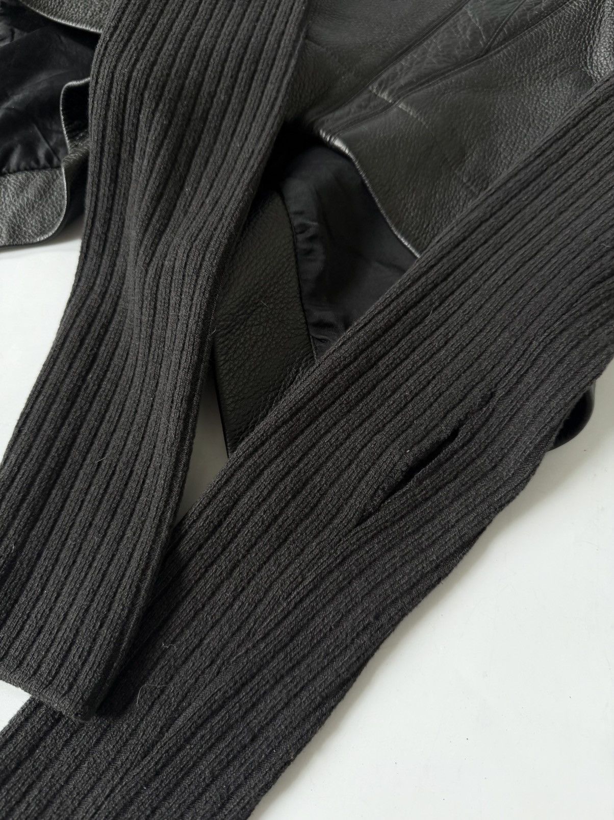Rick Owens Rick Owens Black Naska Leather Jacket Size US XS / EU 42 / 0 - 5 Thumbnail