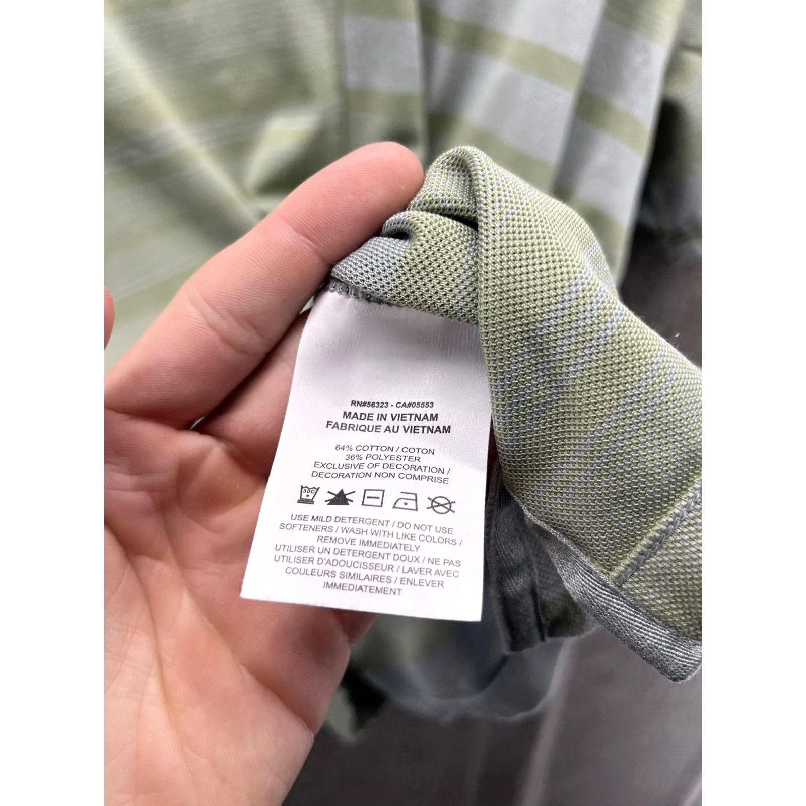 Nike Nike Dri-FIT Polo Shirt Mens XL Green Stripe Golf Short Sleeve Shirt Size US XL / EU 56 / 4 - 4 Thumbnail
