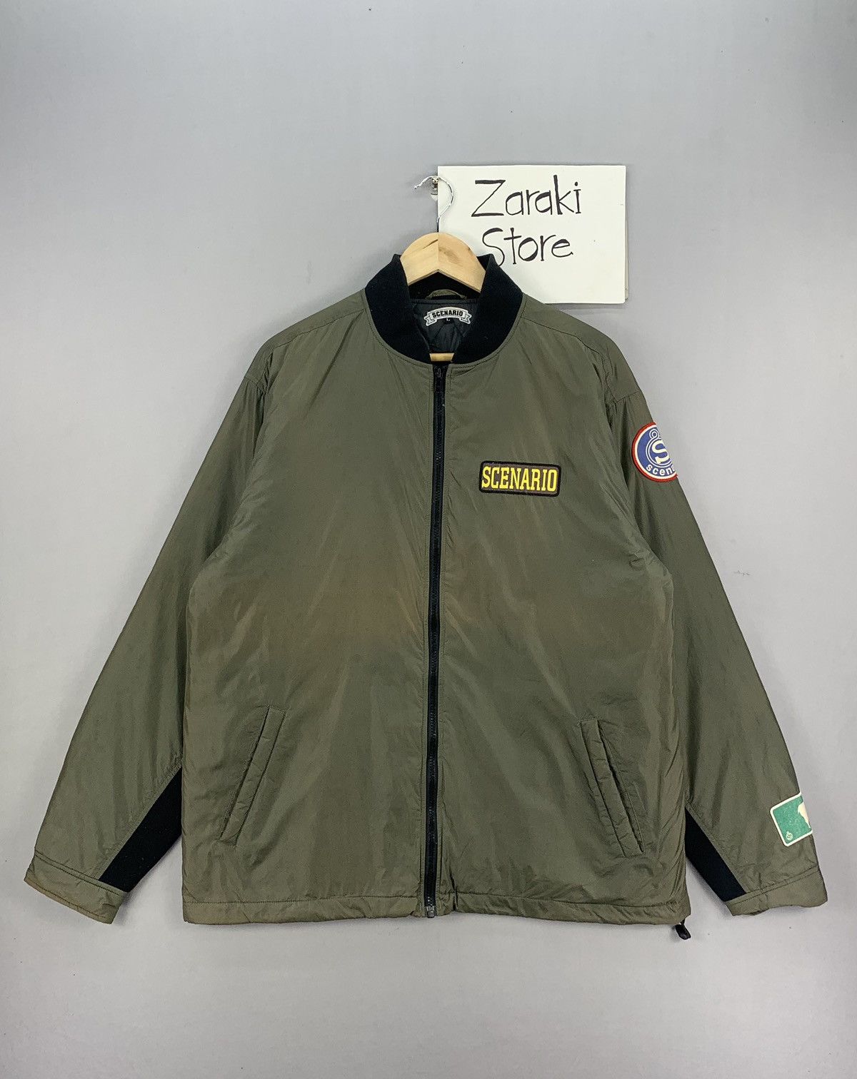 Vintage Vintage 90s Japan Scenario Patches Bomber Flight Jacket Size US XL / EU 56 / 4 - 1 Thumbnail