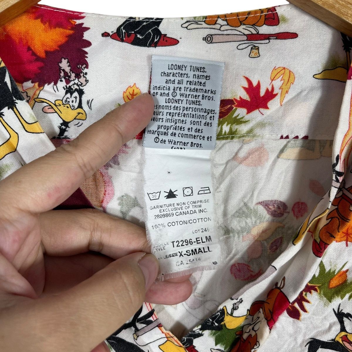 Vintage Vintage Looney Tunes All Over Print Button Up Shirt Size US XS / EU 42 / 0 - 6 Thumbnail